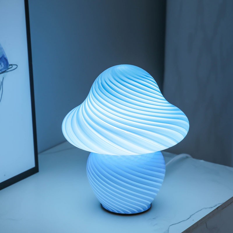 Mushroom LED Nachtlampjes Glazen Tafellamp HL25