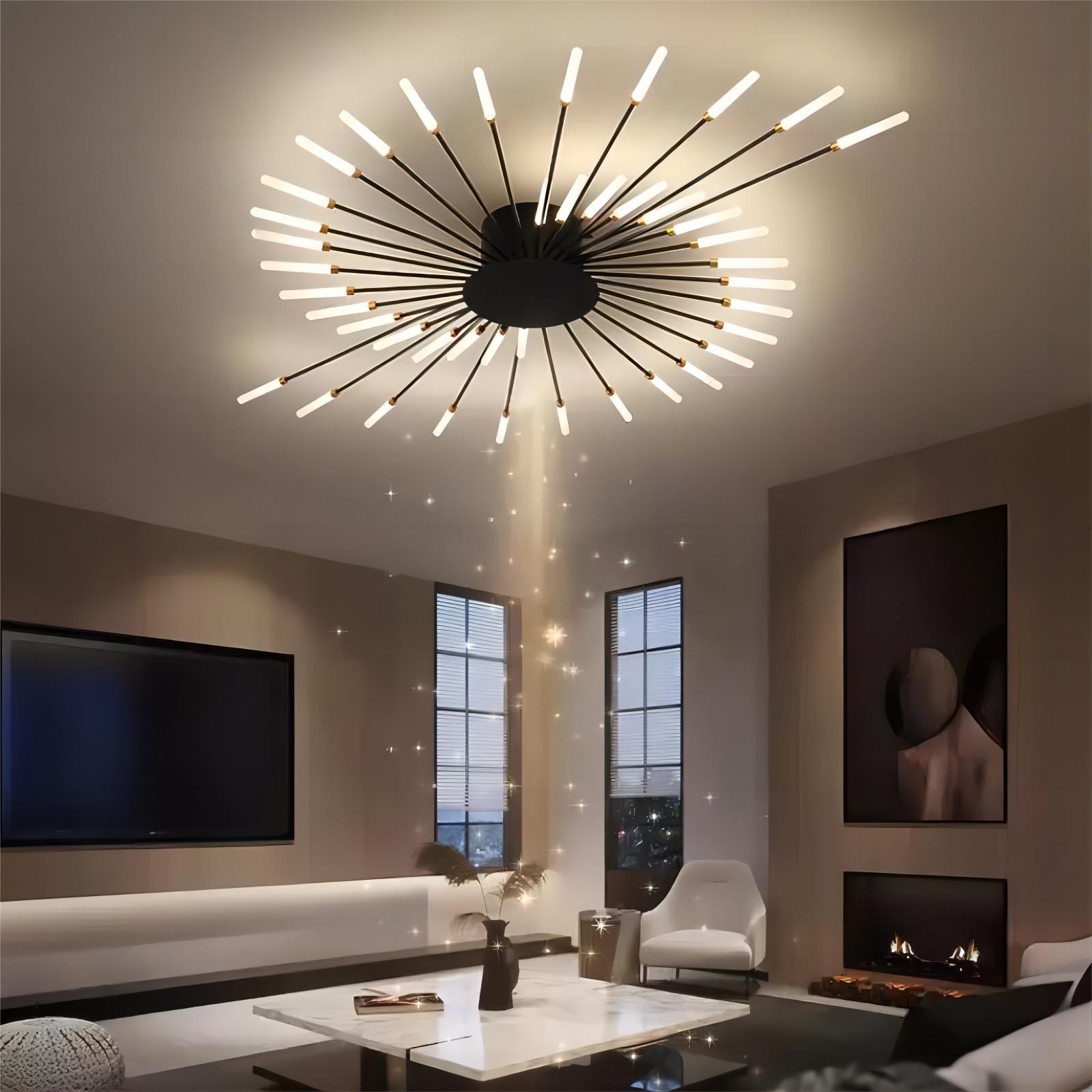 Moderne Spoetnik vuurwerk LED vertakkingsplafondlamp HL108