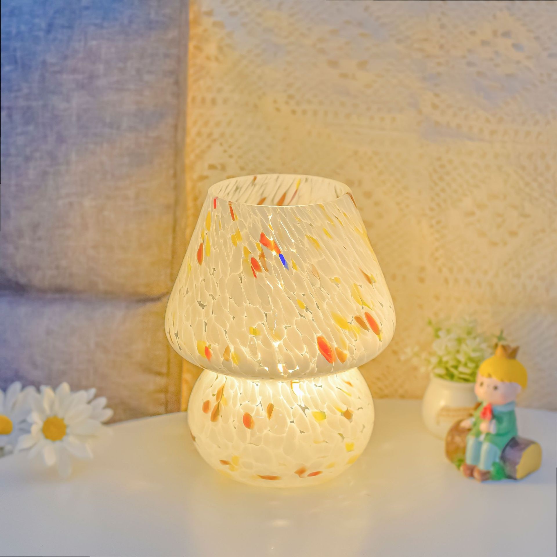 Slaapkamer Nachtkastje Nordic Glass Mushroom Tafellamp HL15