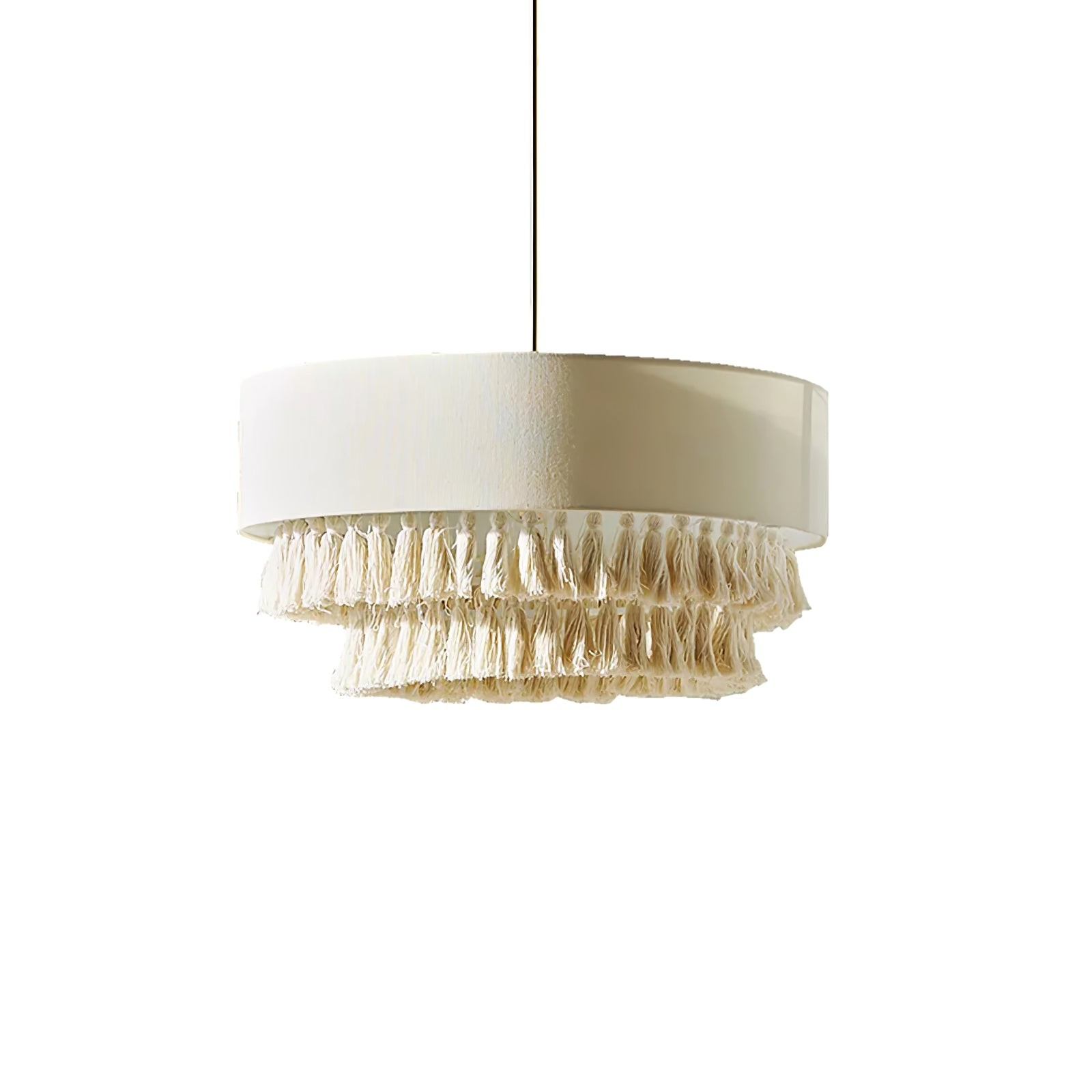 Boheemse henneptouw kwast kroonluchter HL421