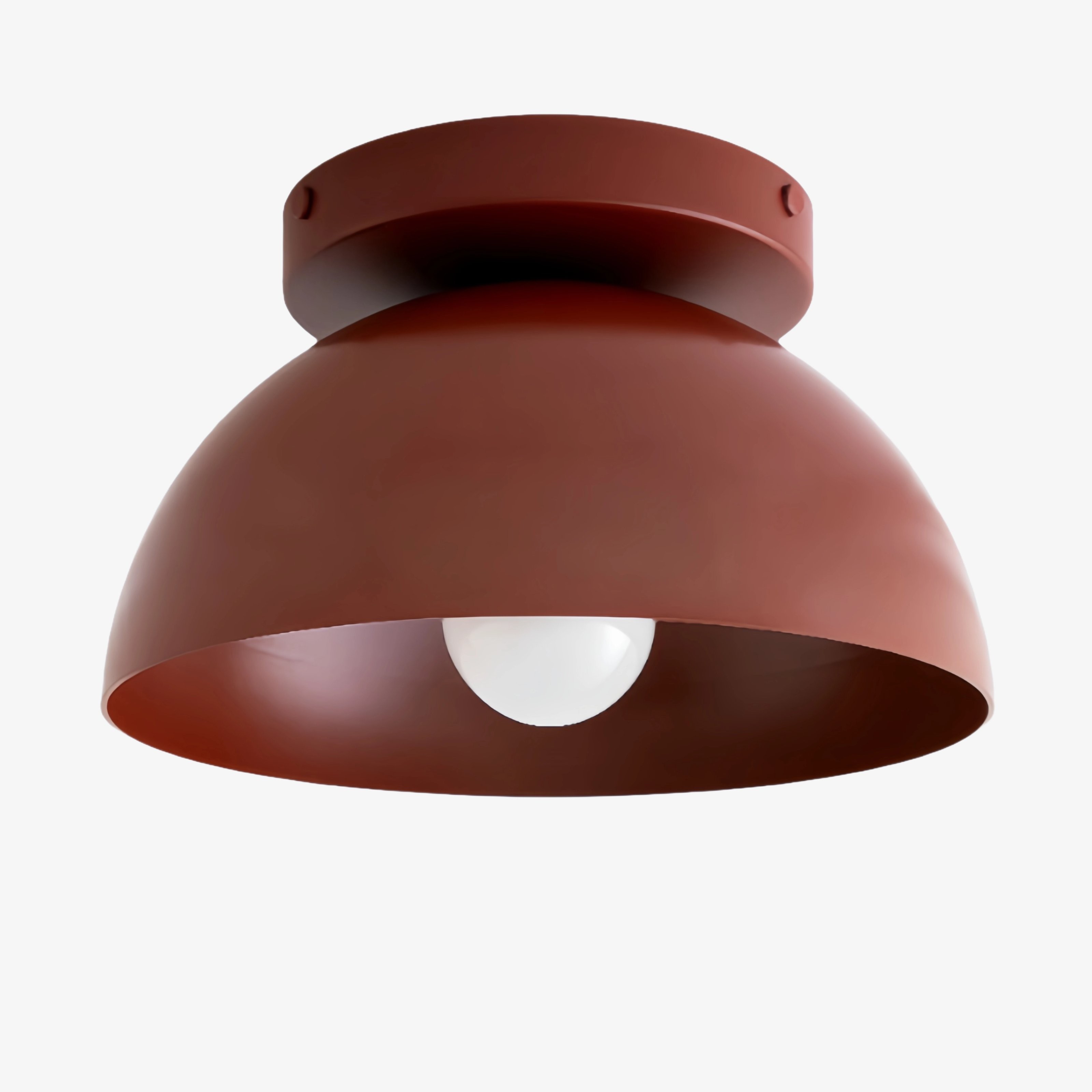 Metio Dome Shade Plafondlamp - Moderne Gekleurde Metalen Lamp voor Woonkamer en Slaapkamer HL1733