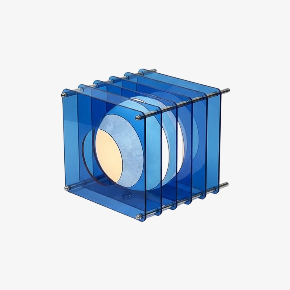Maanvormige geometrische kubus tafellamp - Sfeervolle lichtbol HL1831