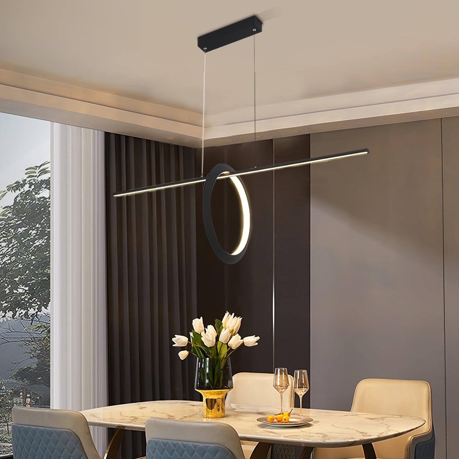 Minimalistische high-end geometrische lijn hanglamp HL557