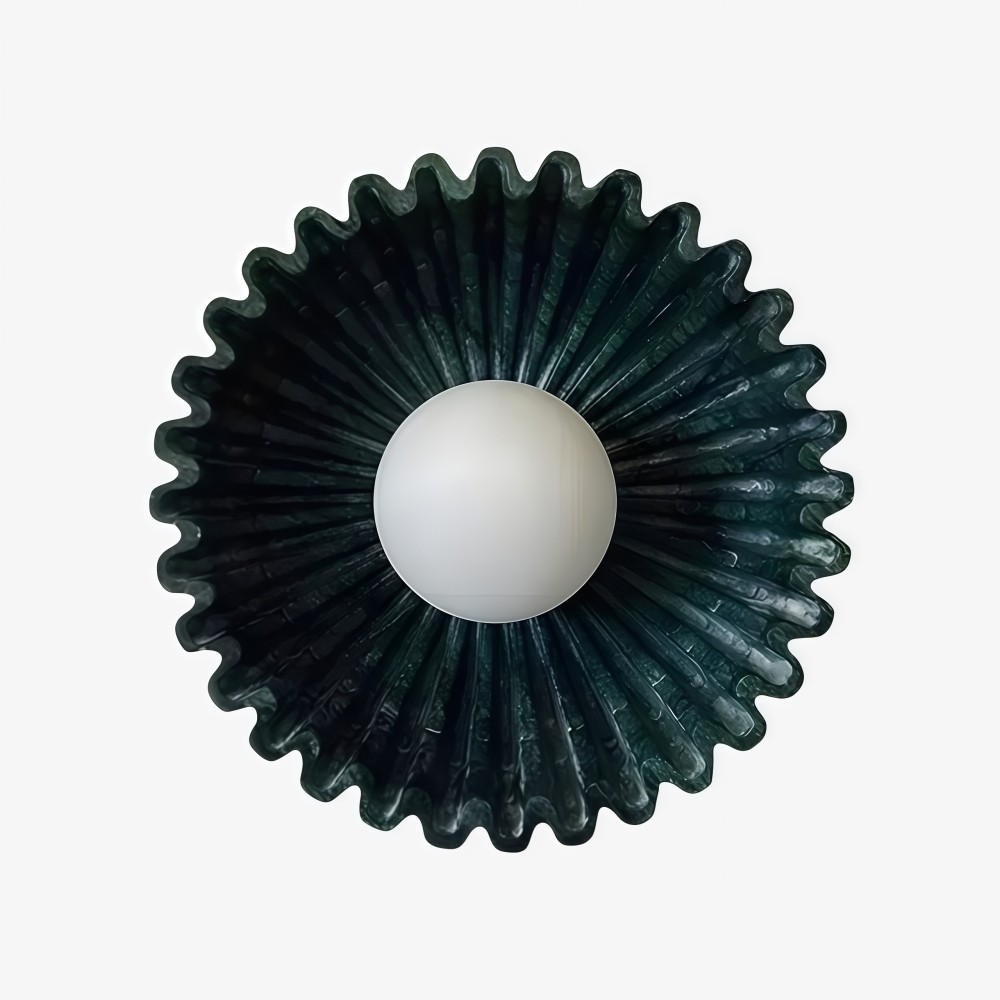 Kunststof lampenkap keramische bloem wandlamp HL375