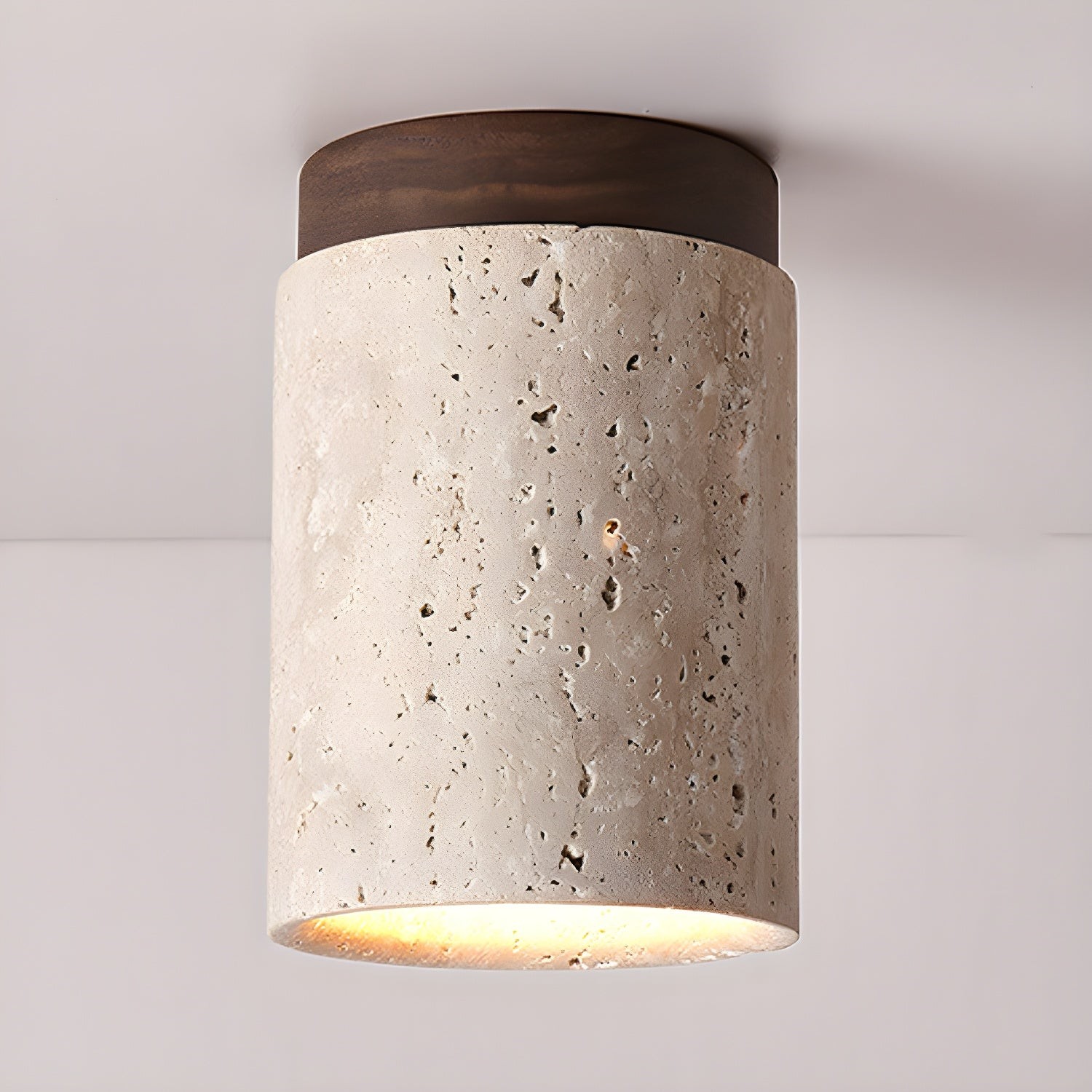Marmeren Travertijn Kolom Plafondlamp HL901