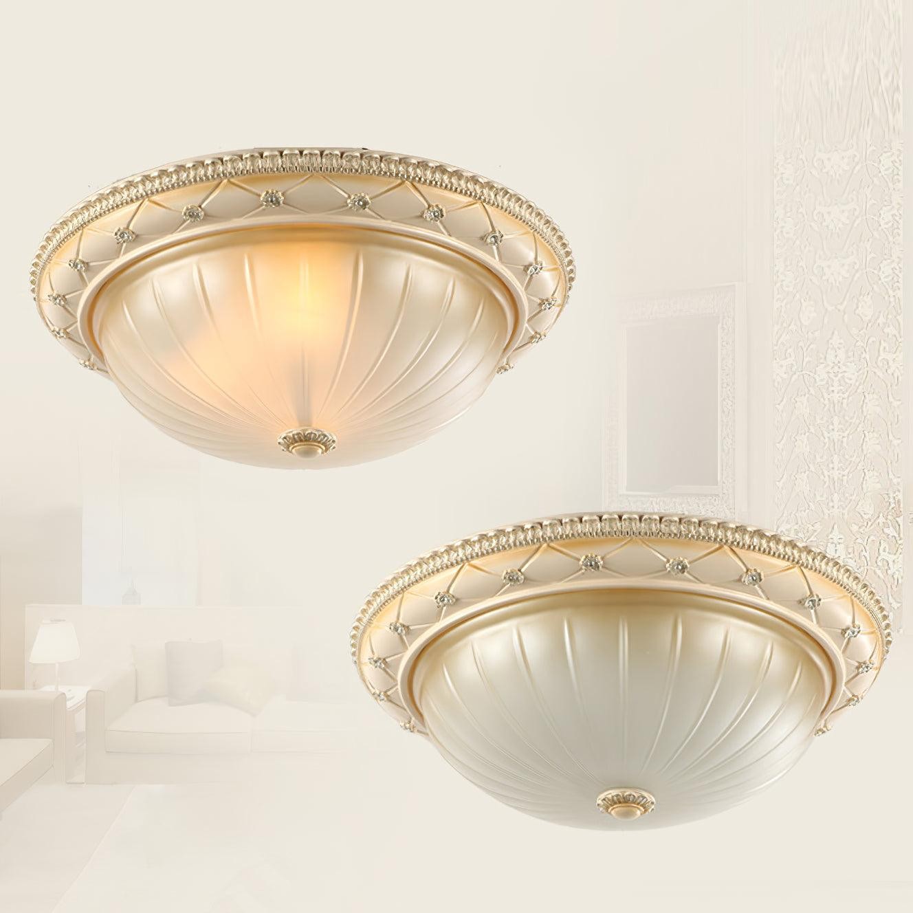 Europese vintage stijl plafondlamp van hars voor slaapkamer HL447