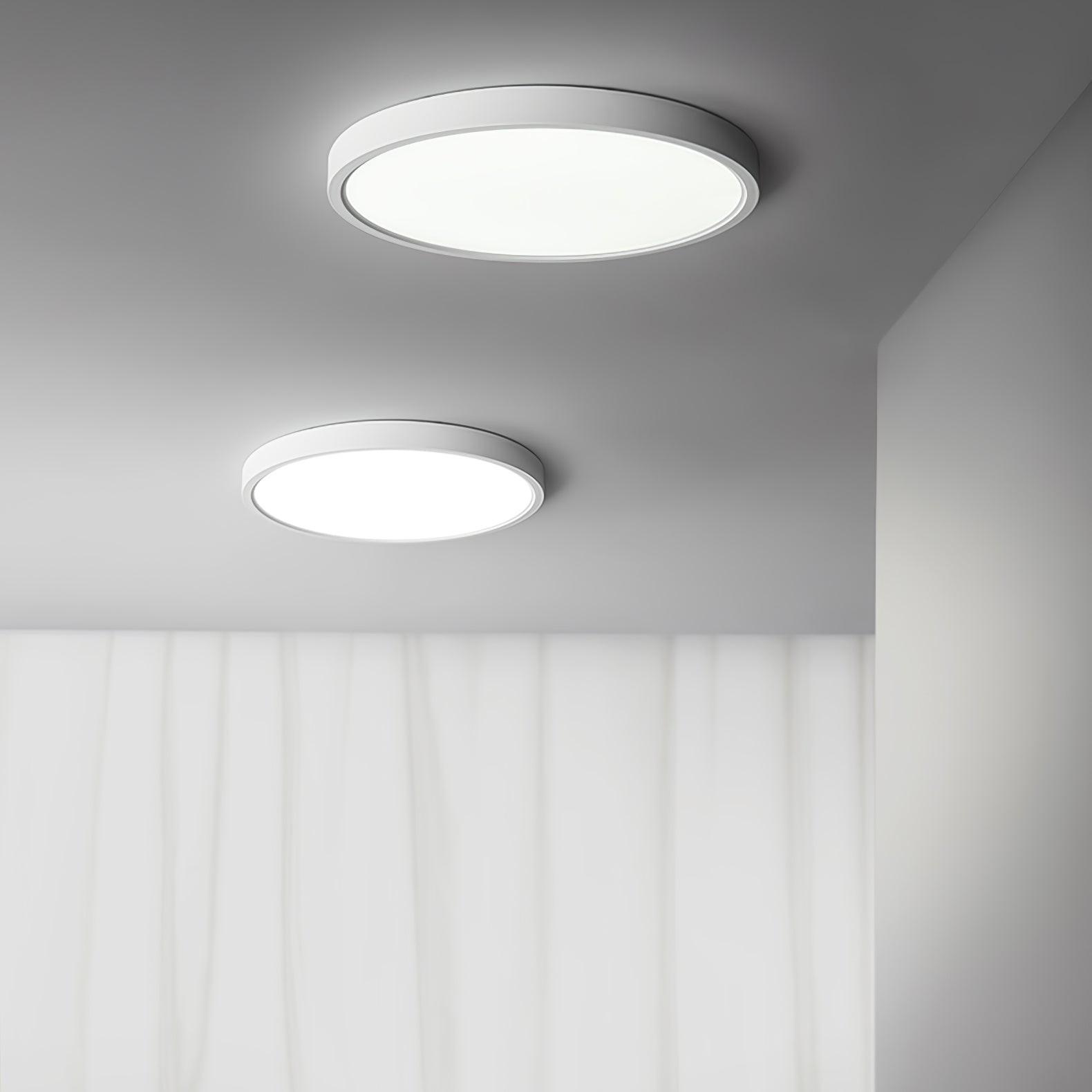 Minimalistische moderne ronde plafondlamp van acryl voor slaapkamer HL340