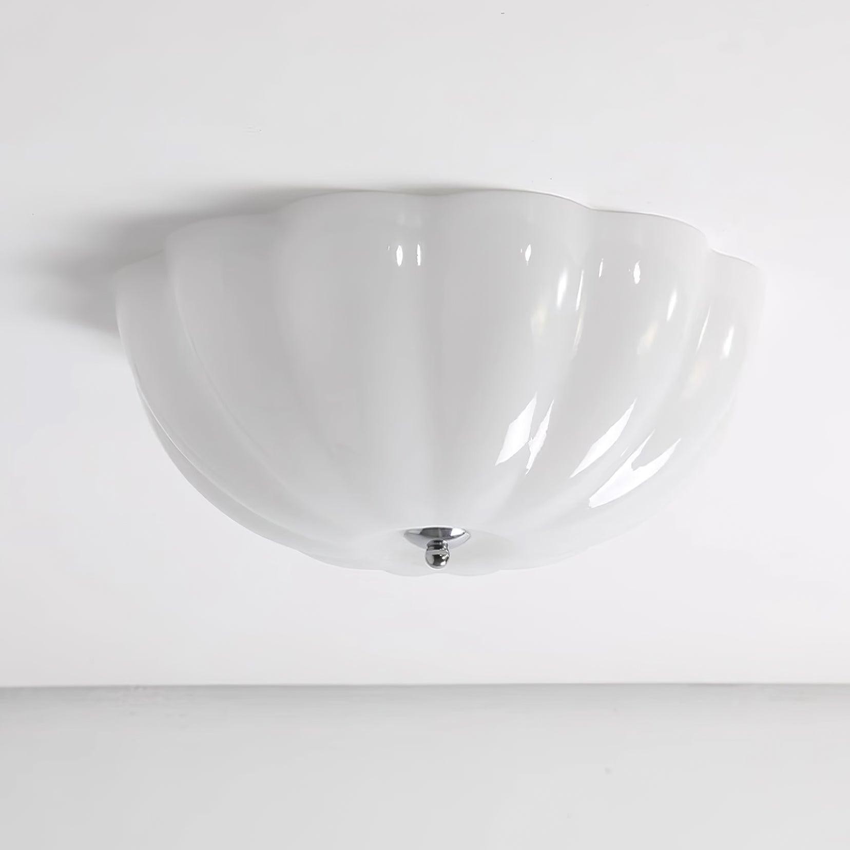 Geleivormige glazen plafondlamp HL556