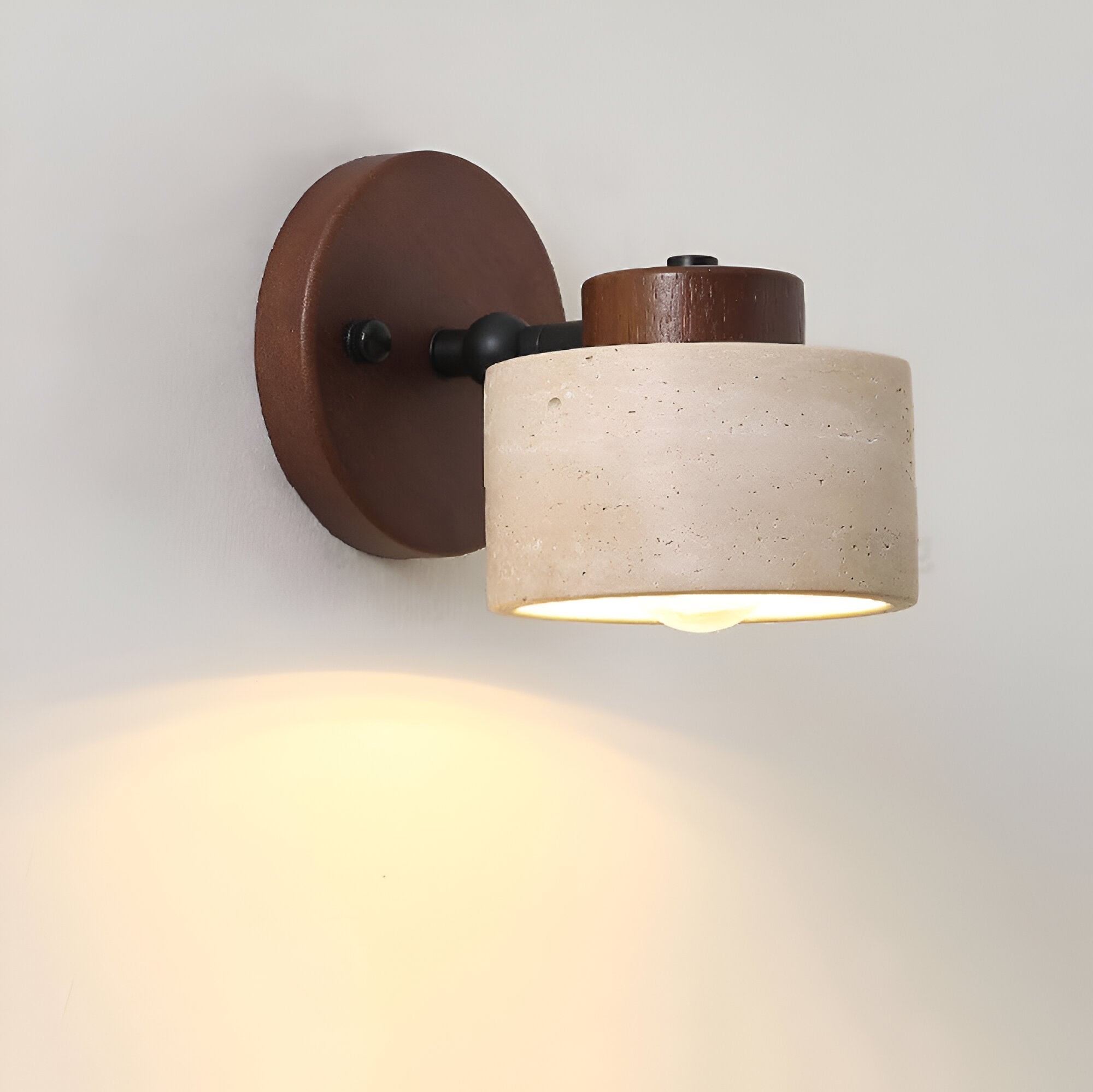 Studie Lezen Minimalistische Travertijn Stenen Wandlamp HL1269