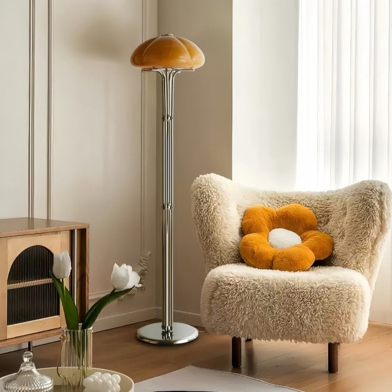 Pompoen Glazen Vloerlamp HL509
