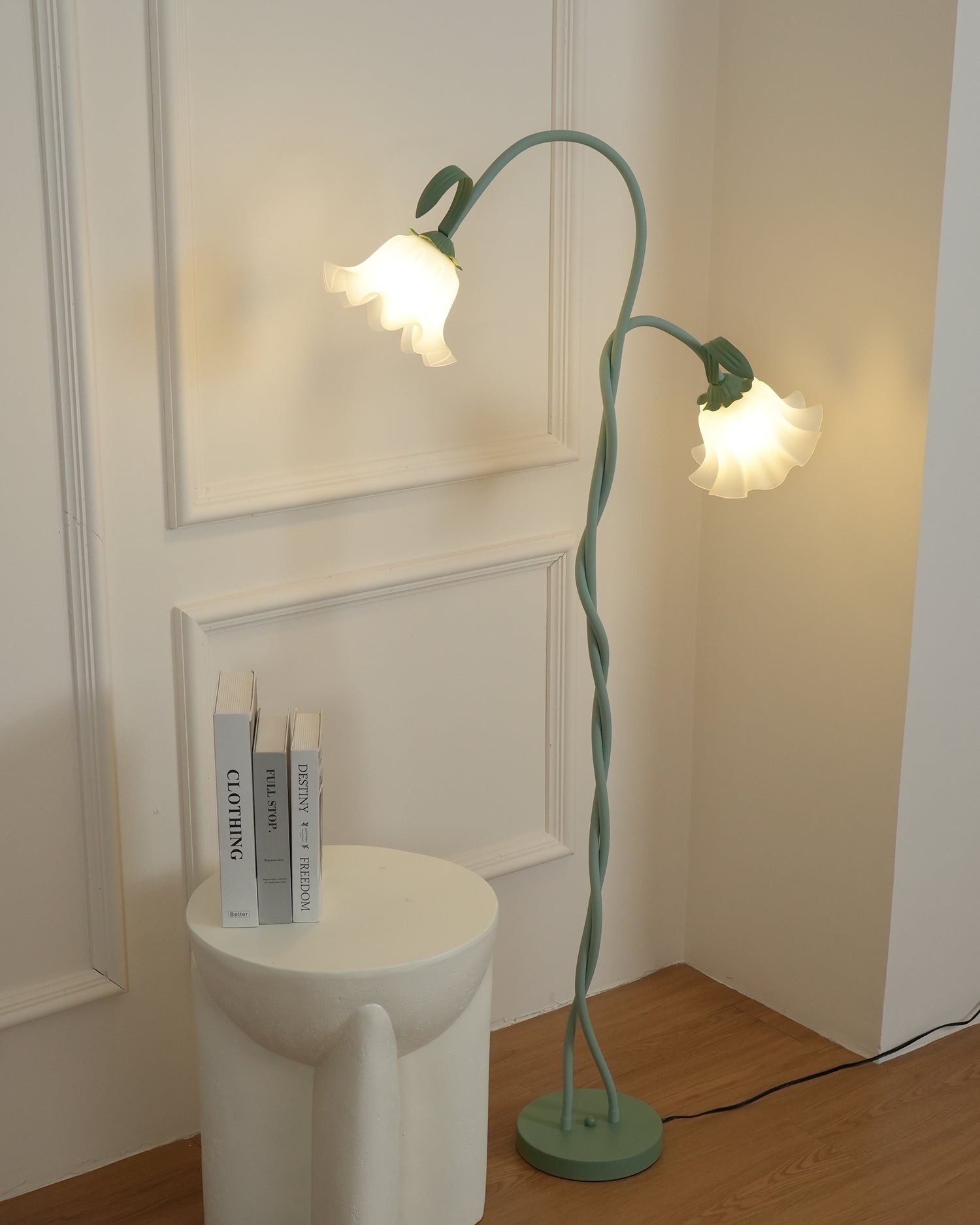 Creatieve multi-kops wikkelbloemvormige vloerlamp HL403