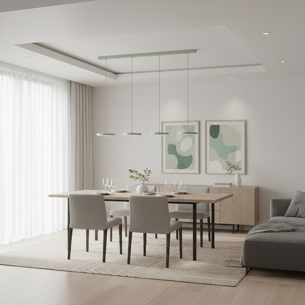 Feranox hanglamp met schijfvormig design - moderne stijl voor de eetkamer HL2405
