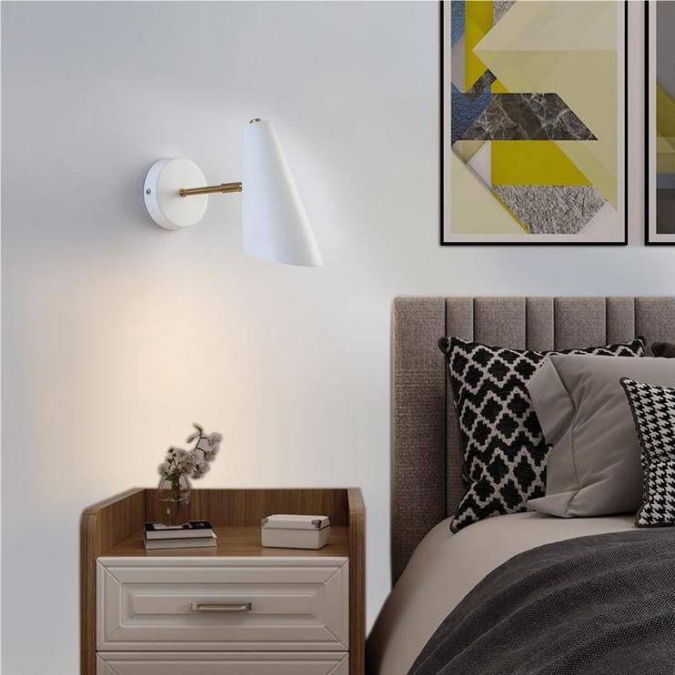 Industrieel design verstelbare bed wandlamp HL140
