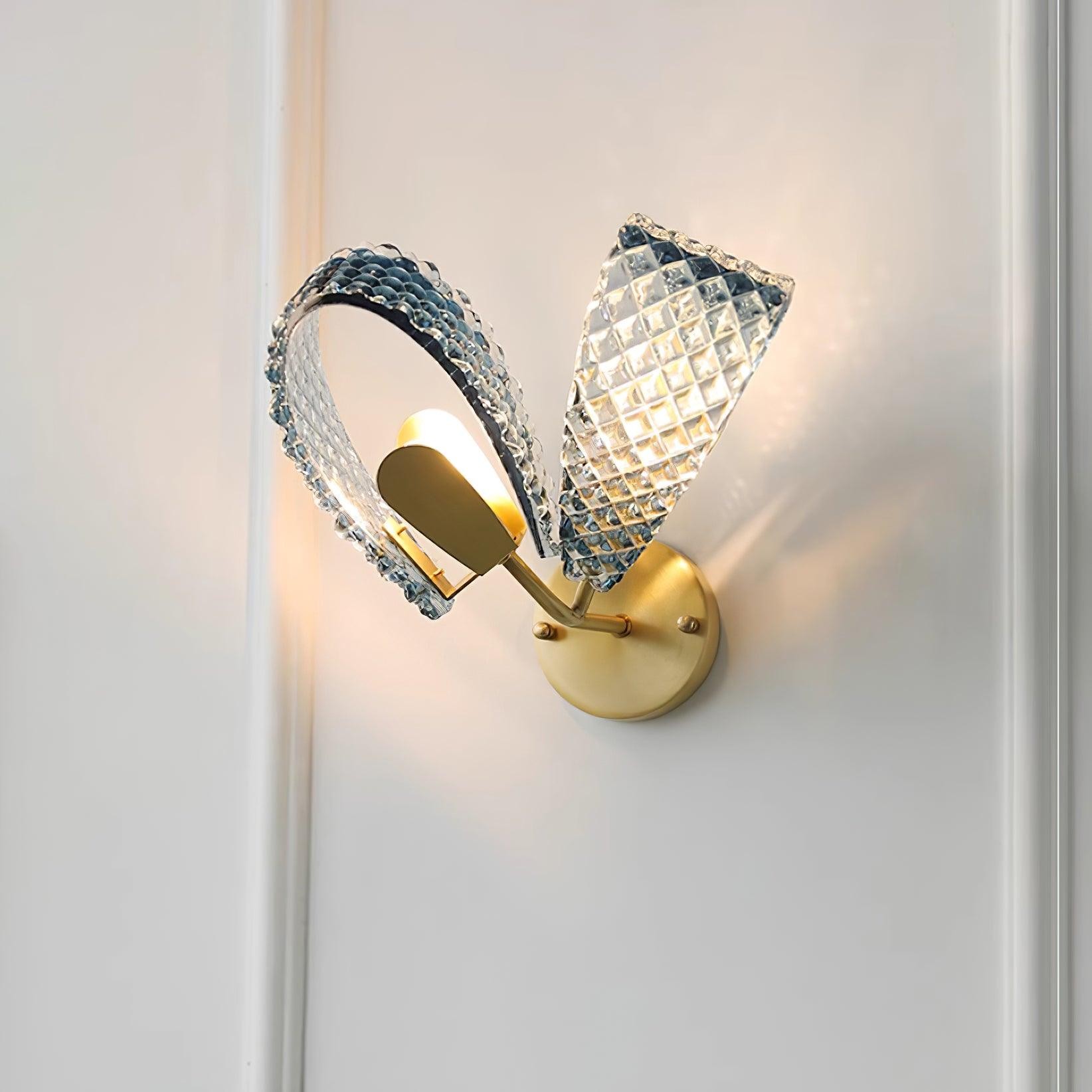 Creatieve Licht Luxe Blauwe Lint Wandlamp HL381