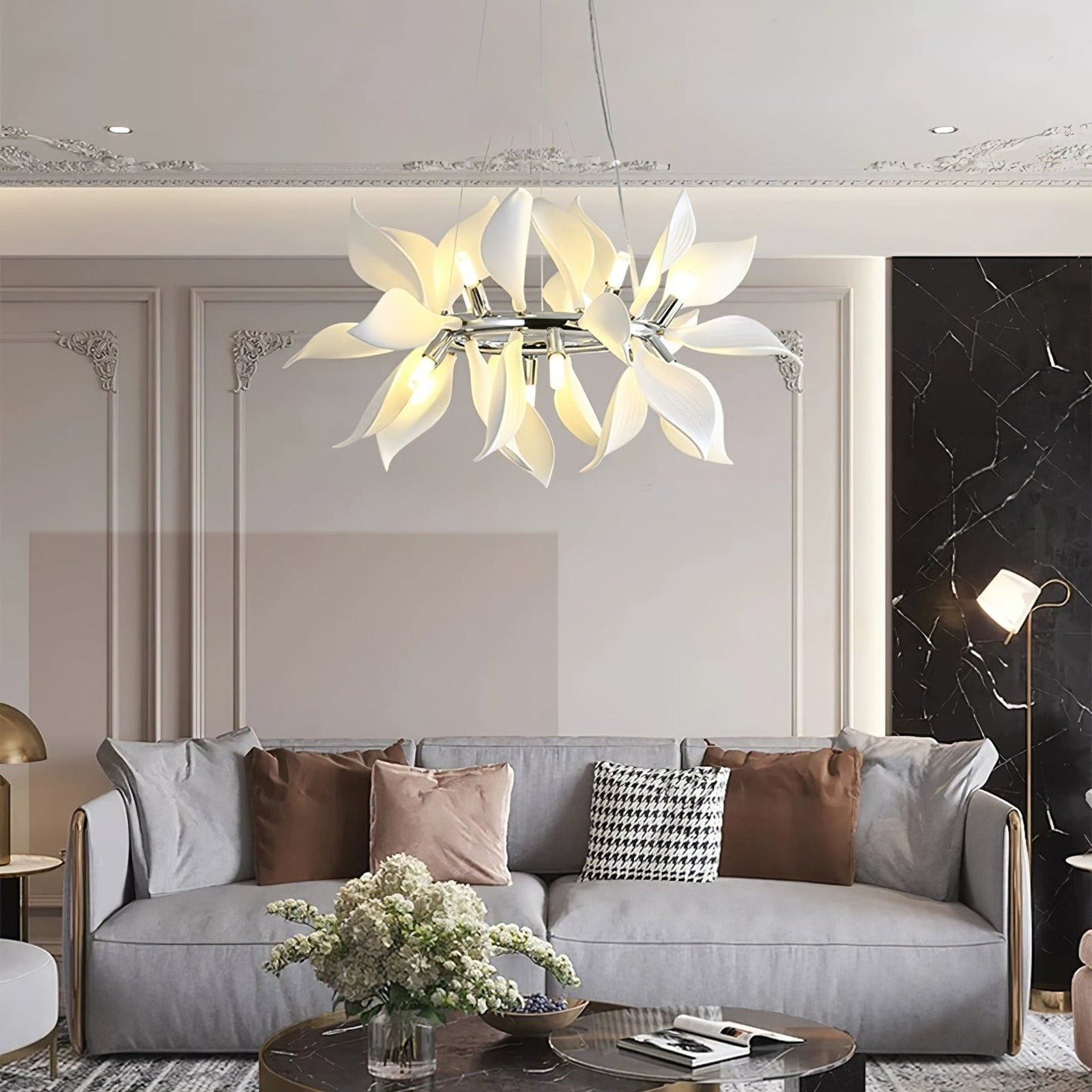 Petaline Bloom keramische bloemen hanglamp HL1219