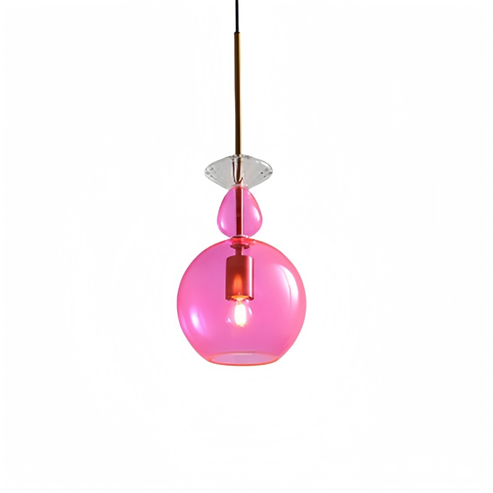 Scandinavische Cilindervormige Ronde Schijfvormige Glazen Hanglamp HL1078