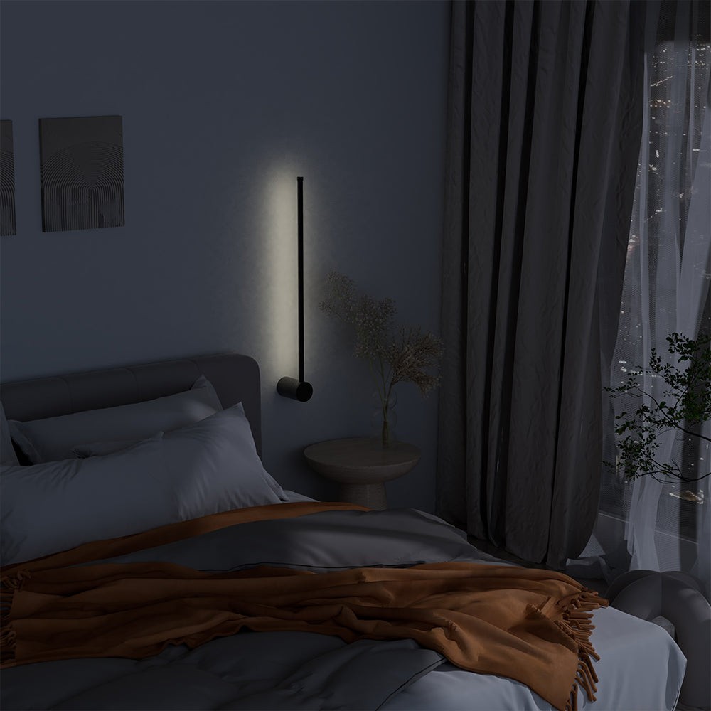 Industriële zwarte lineaire LED wandlamp HL159