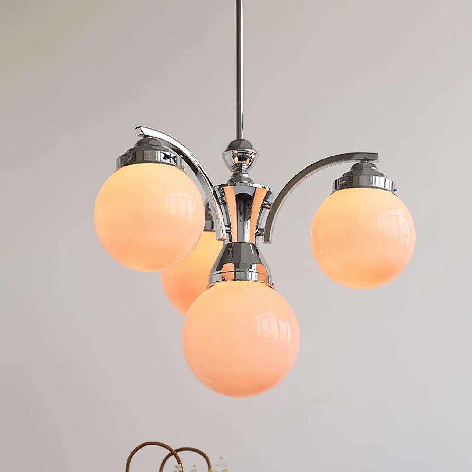 Franse elegante glazen bolvormige kroonluchter HL813