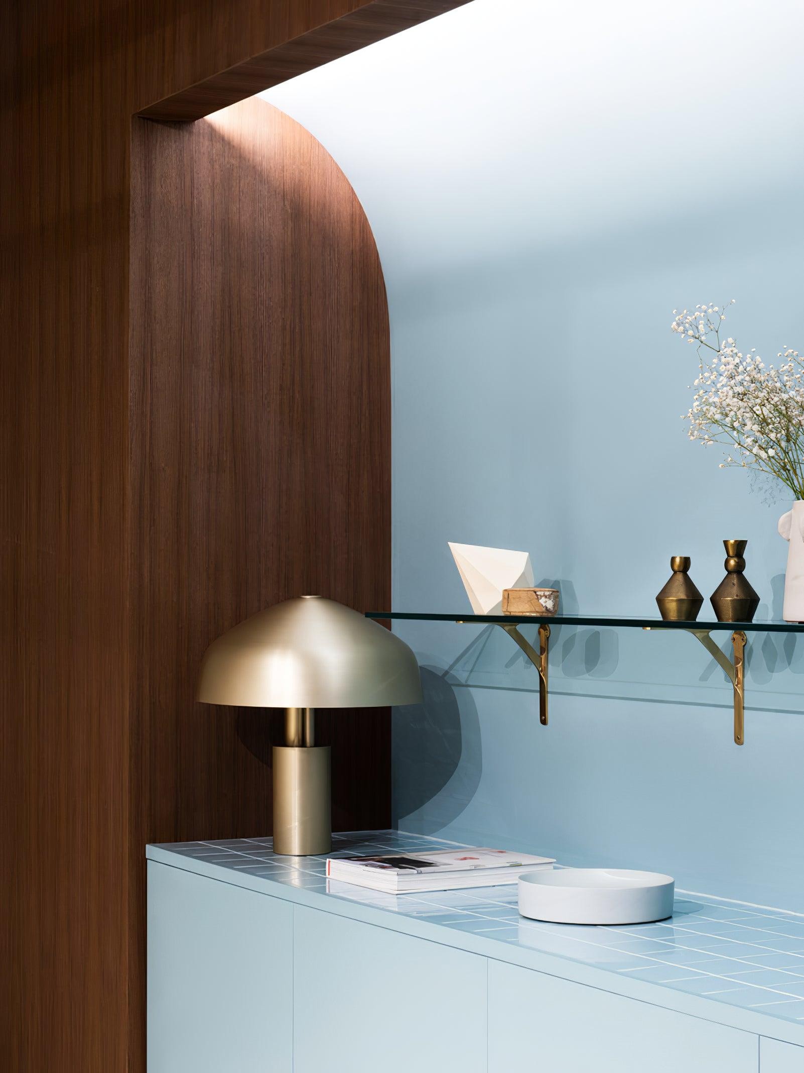 Modern minimalistisch design tafellamp met kromme kop HL652