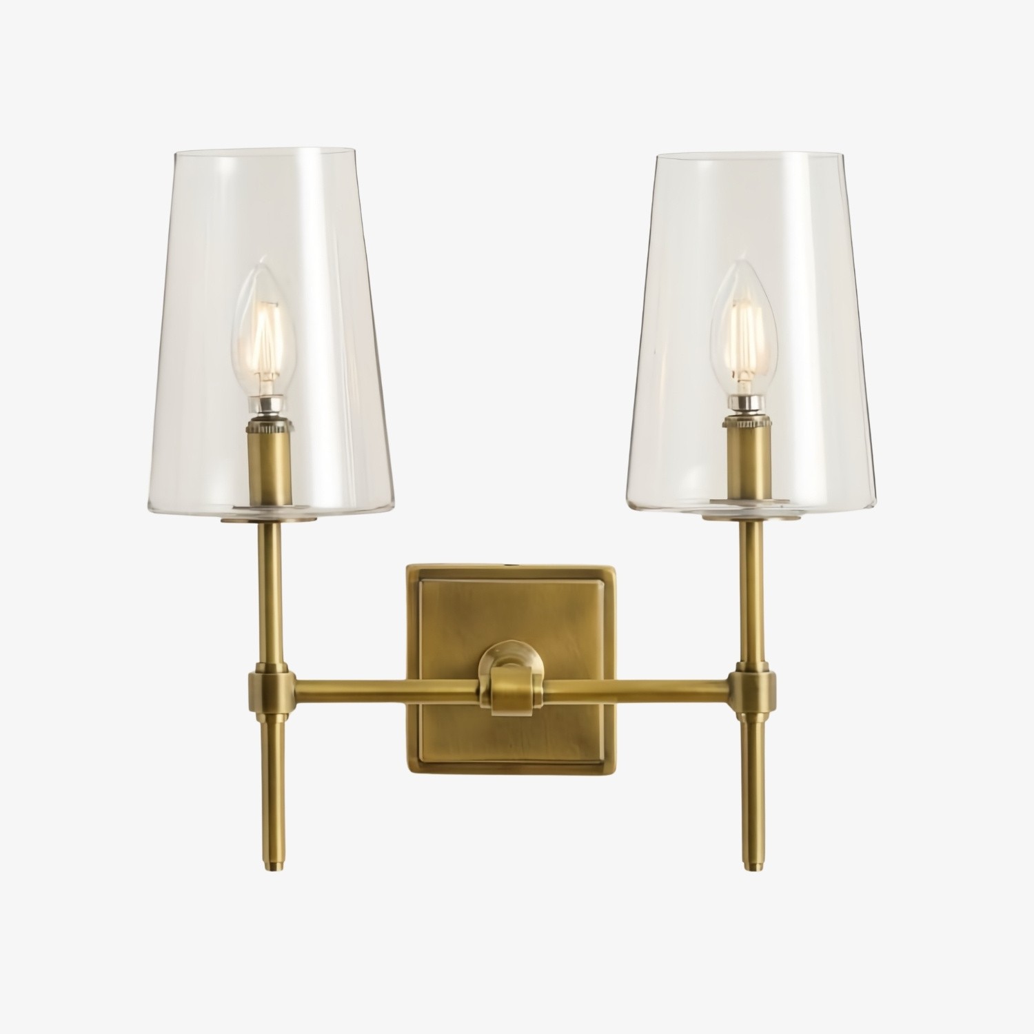 Derlina Multi-Head Kandelaar Helder Glas Wandlamp – Retro Metalen Wandlamp HL1428
