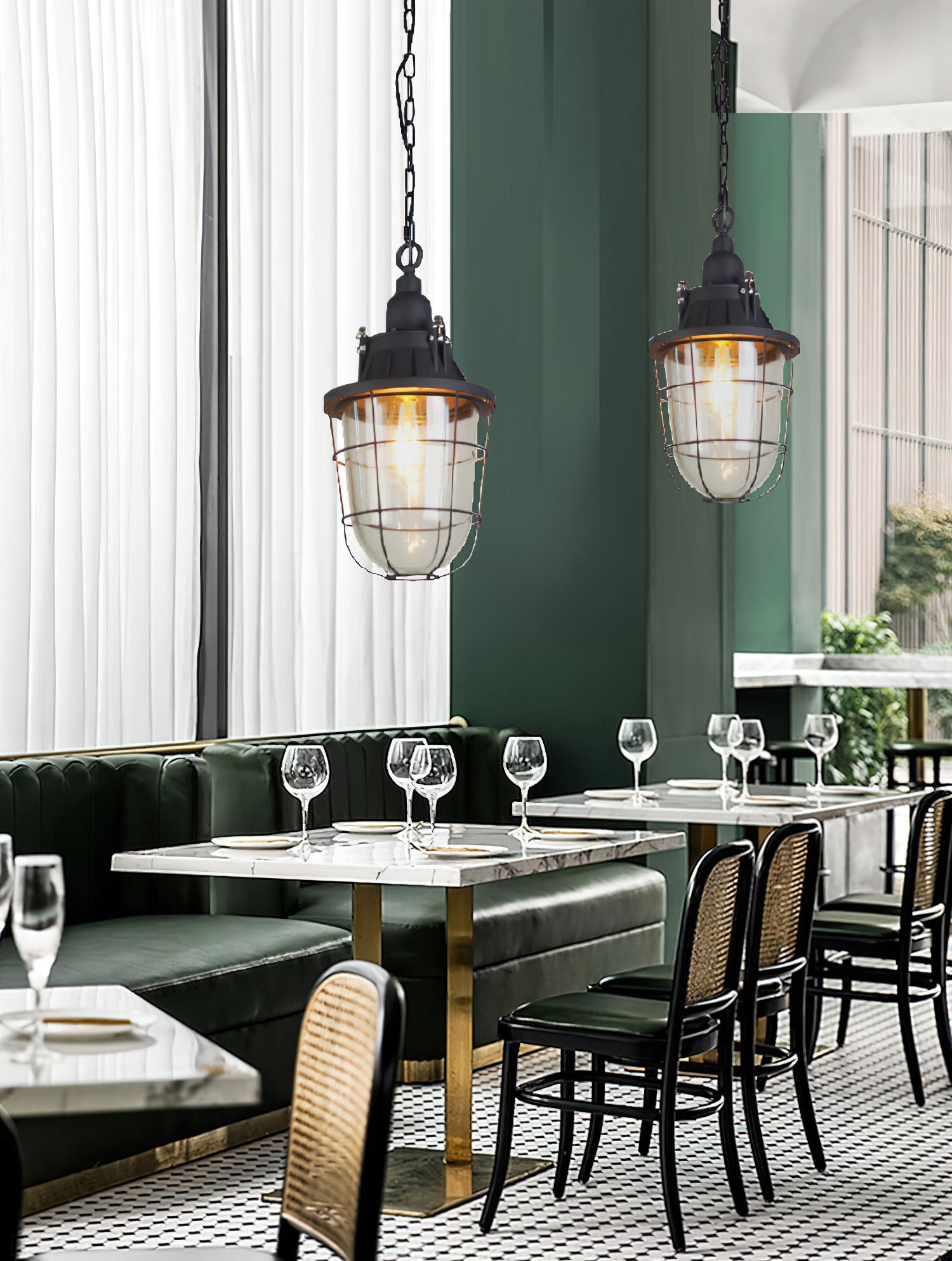 Wandlamp met kooiconstructie HL3182
