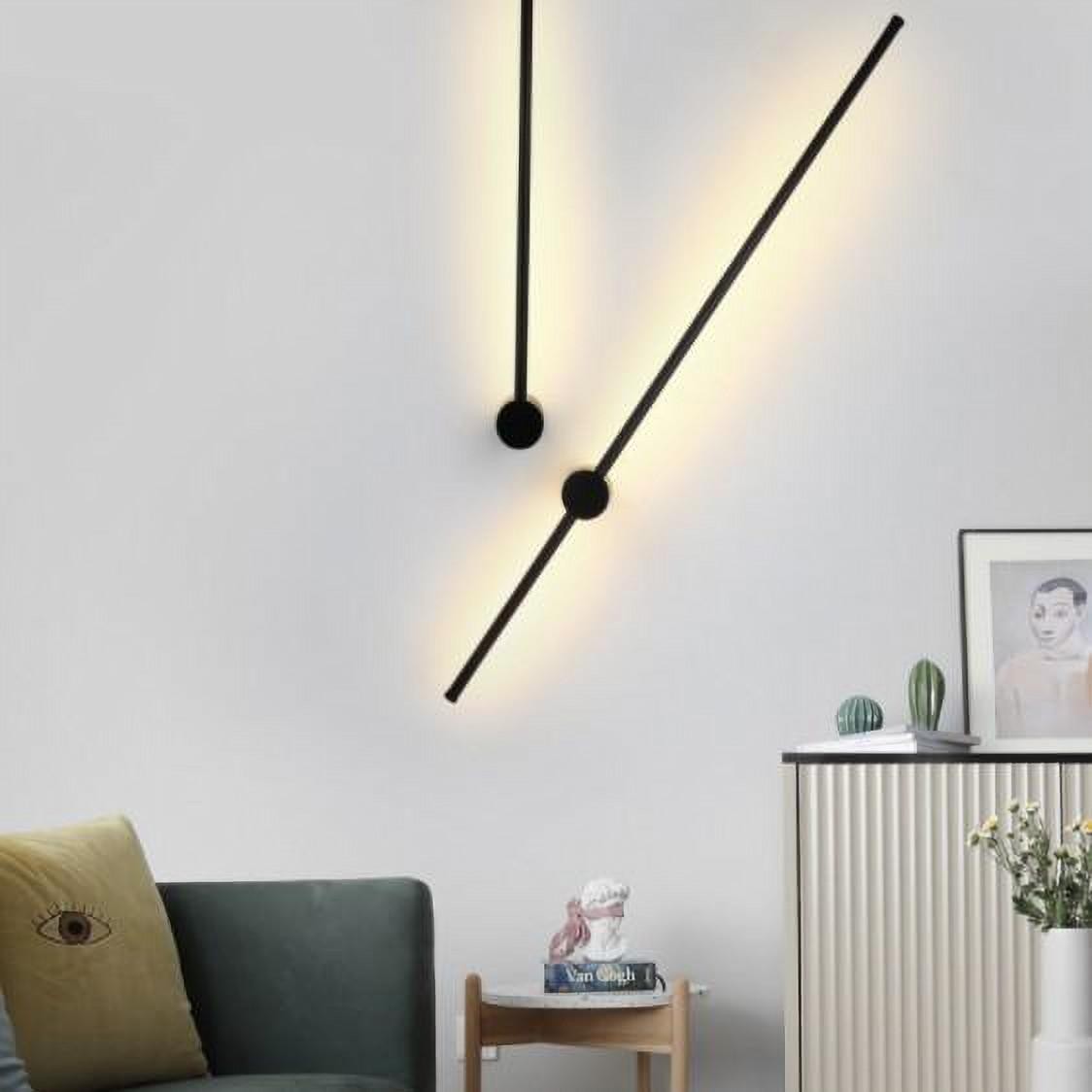 Industriële zwarte lineaire LED wandlamp HL159
