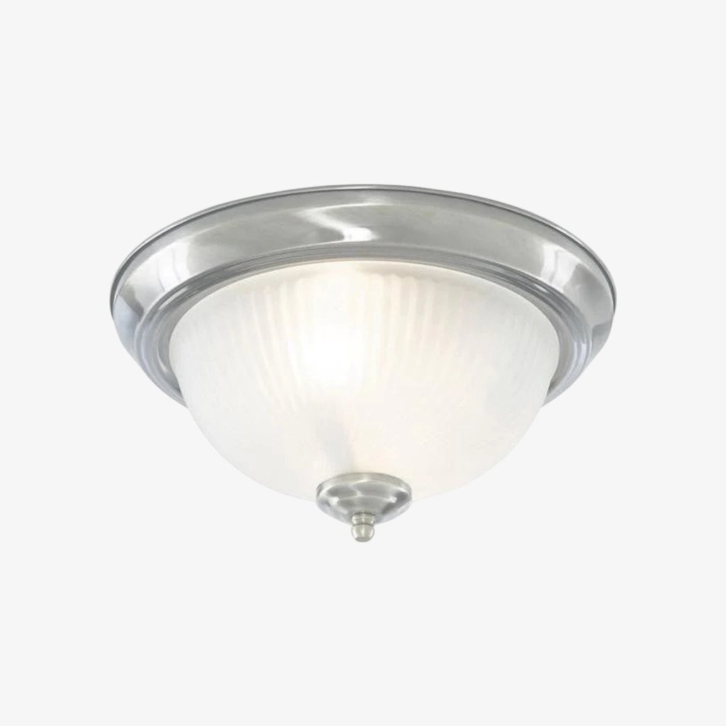 TF Vintora Moderne Plafondlamp - Geribbeld Glas en Metalen Afwerking voor Keuken of Hal HL2245