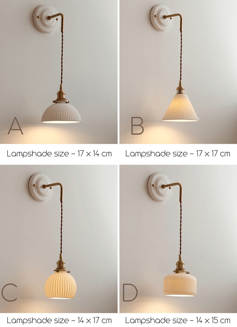 Decoratieve keramische wandlamp HL1807