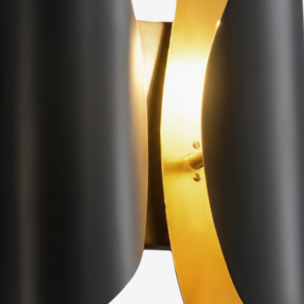 Auregon artistieke sculpturale wandlamp – abstracte, opgerolde metalen wandlamp voor hal of woonkamer HL2436
