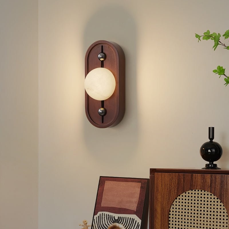 Bezel alabaster wandlamp HL2946