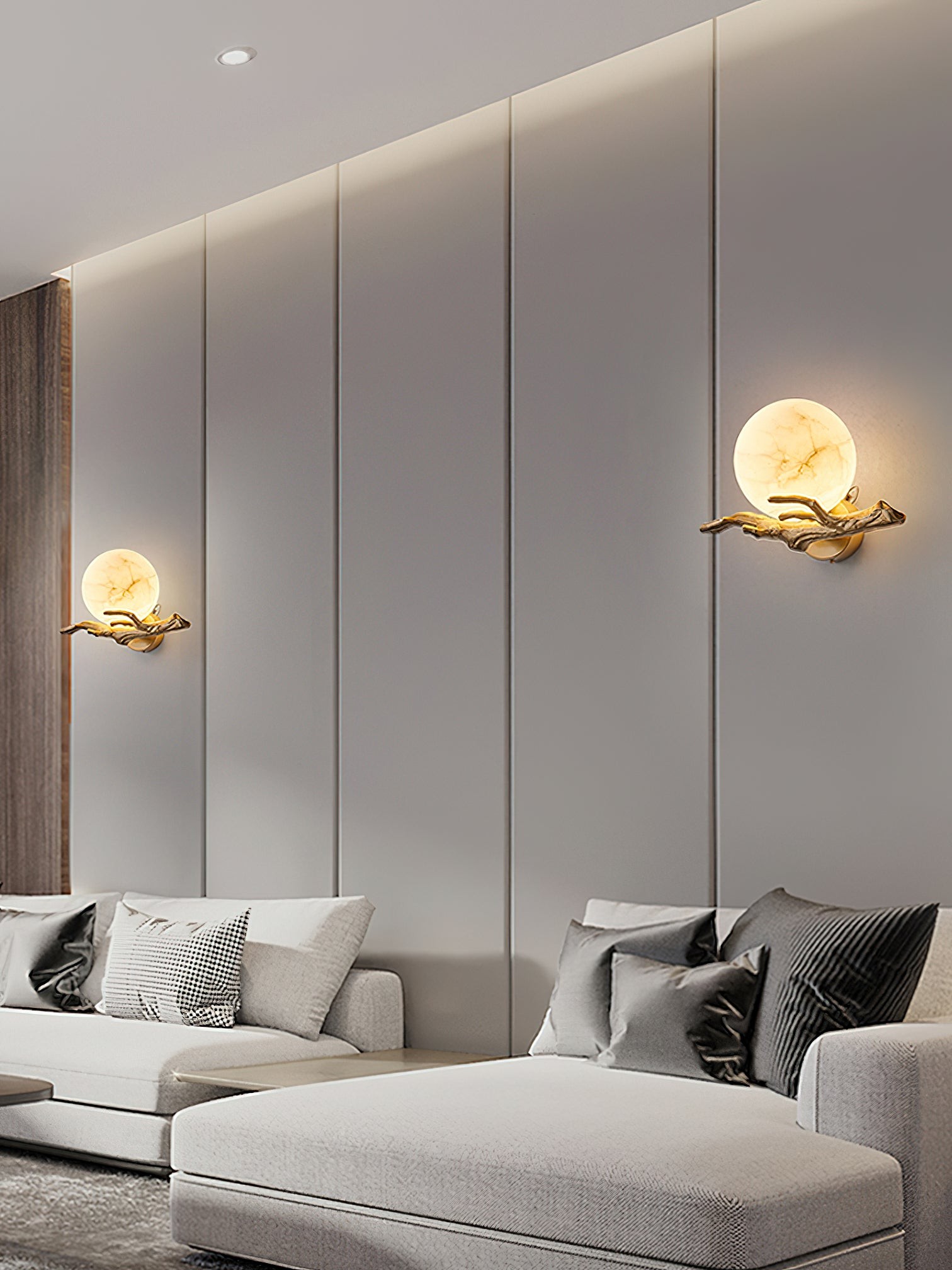 Retro Twigs Alabaster wandlamp HL2988