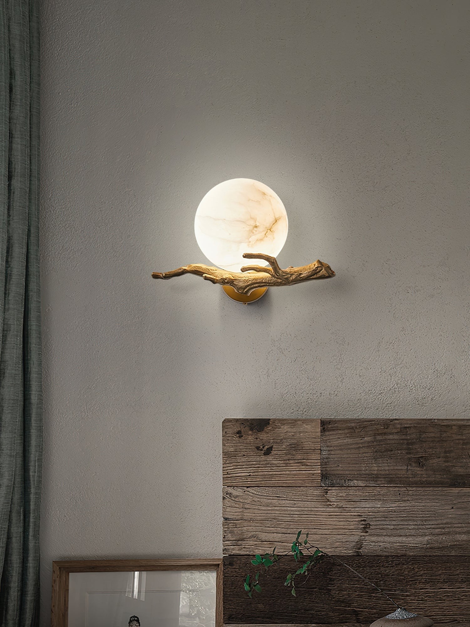 Retro Twigs Alabaster wandlamp HL2988