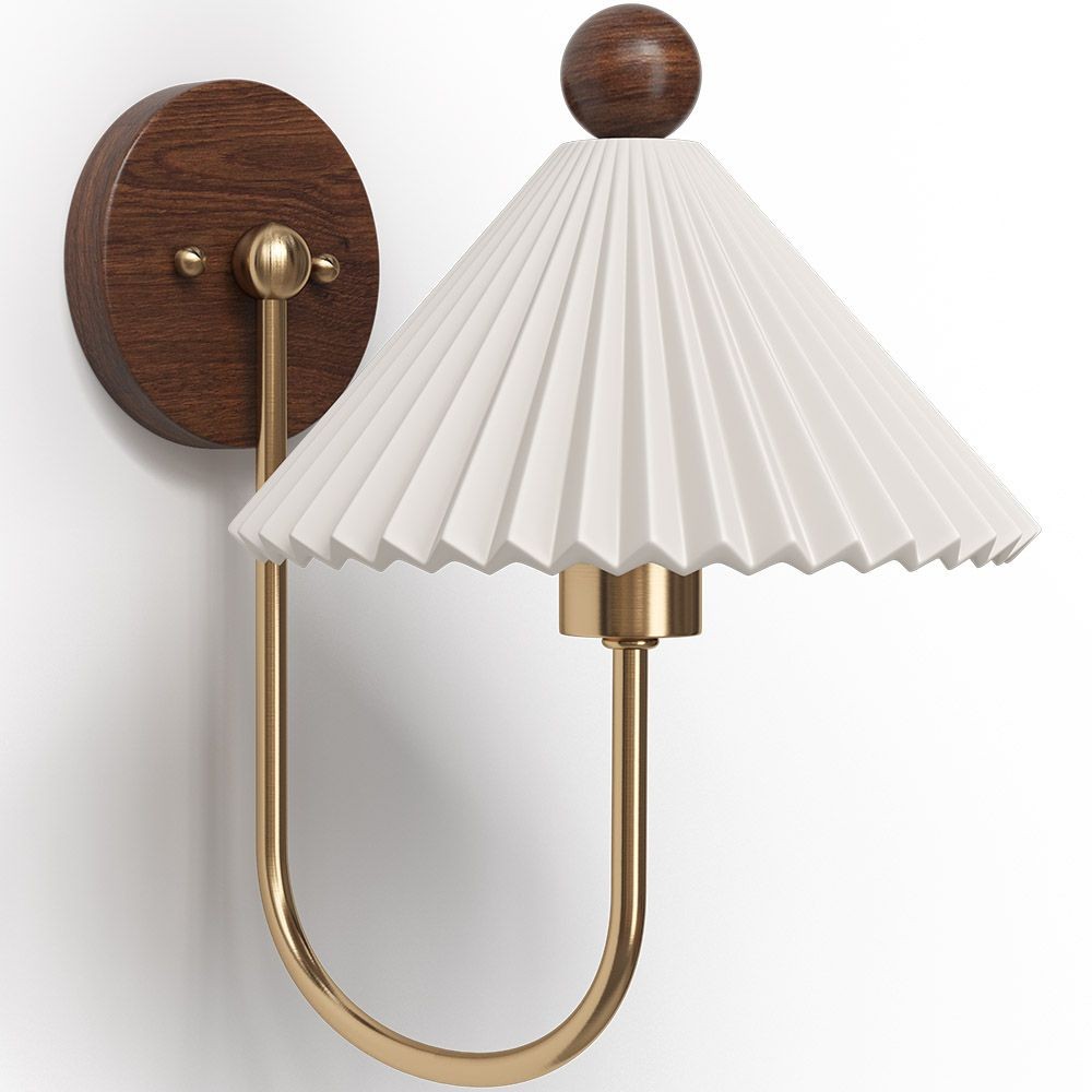Nordic massief houten nachtkastje wandlamp HL1267
