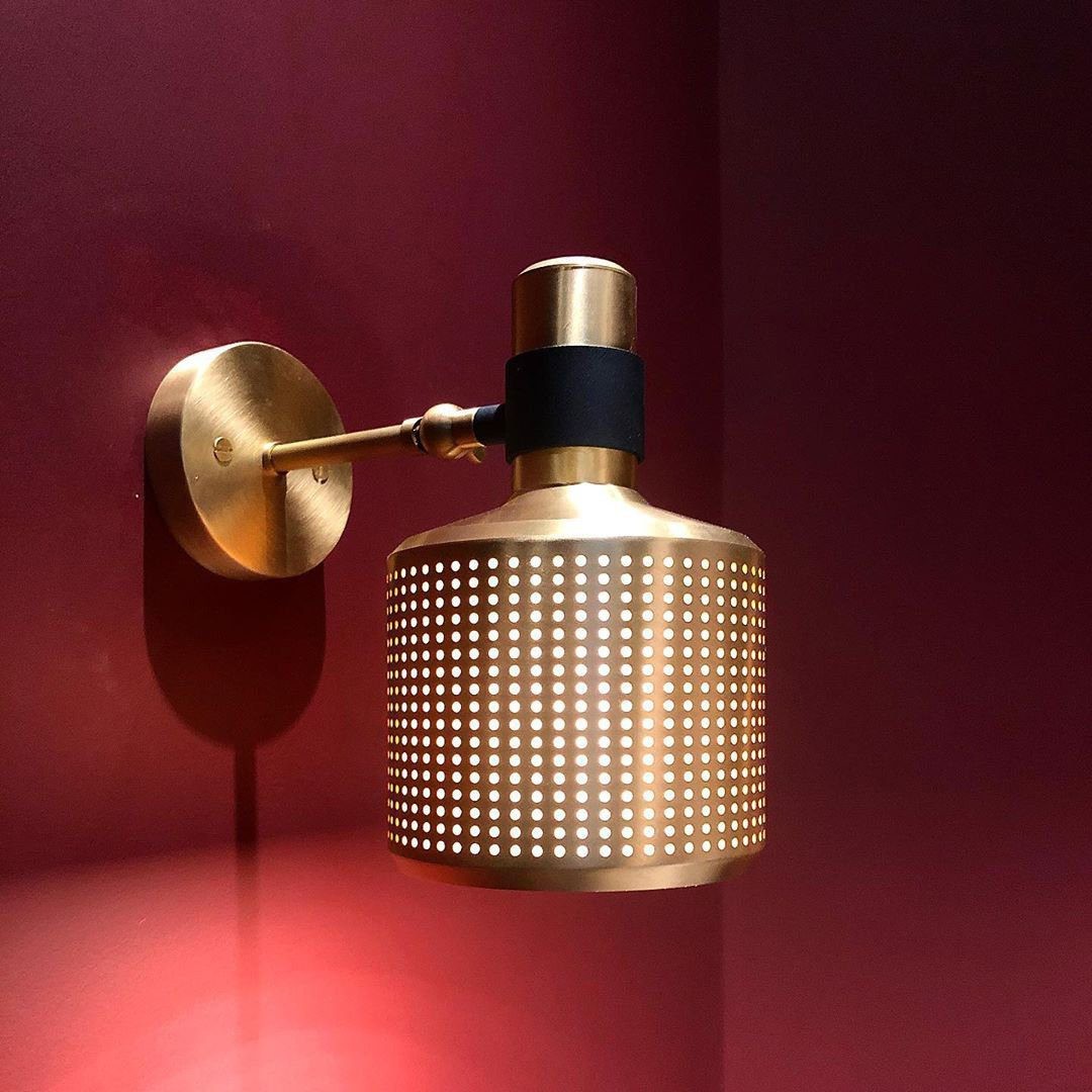 Nordic Brass verstelbare Riddle wandlamp HL1272