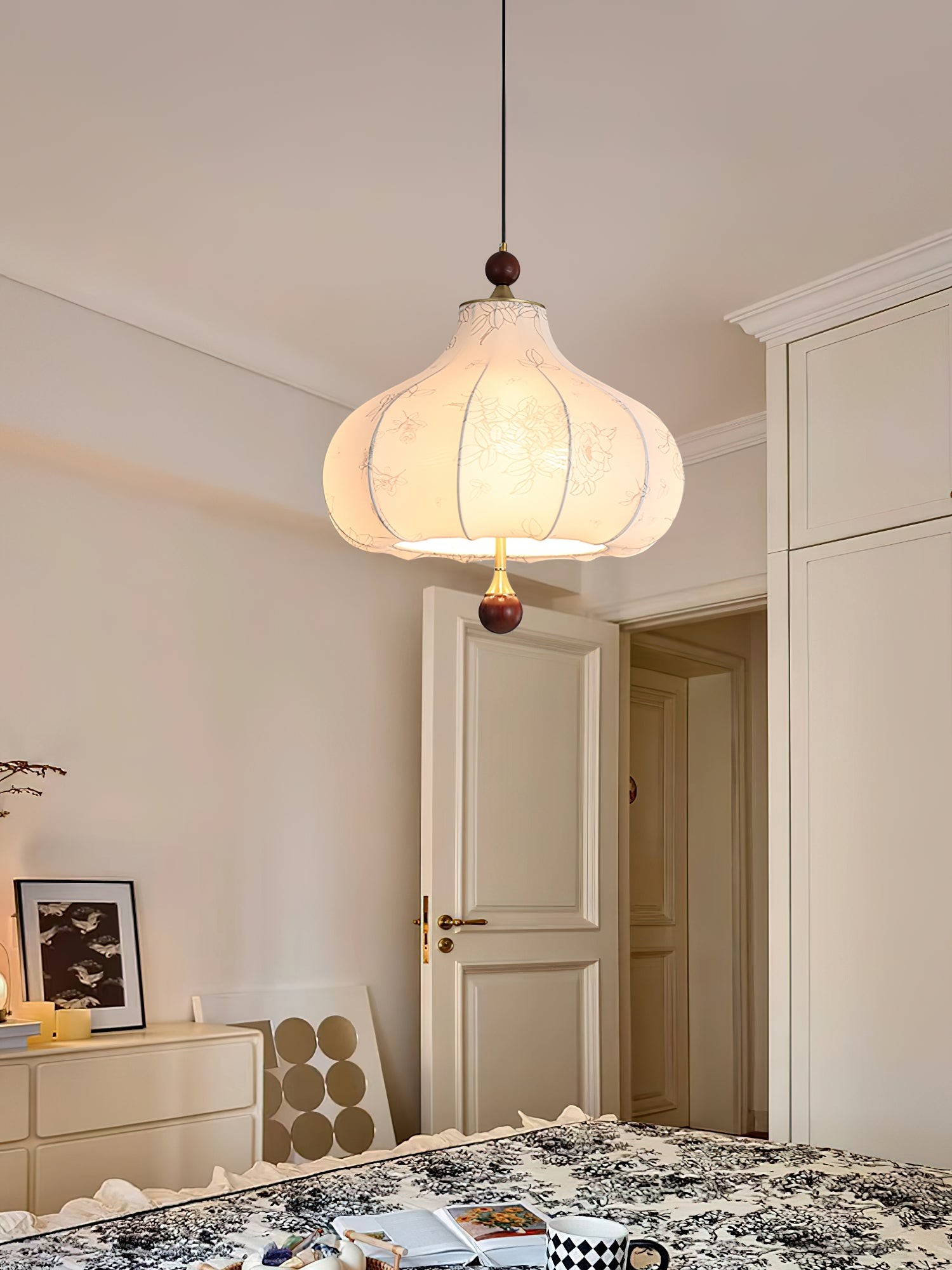Franse Retro Stoffen Patroon Hanglamp HL496