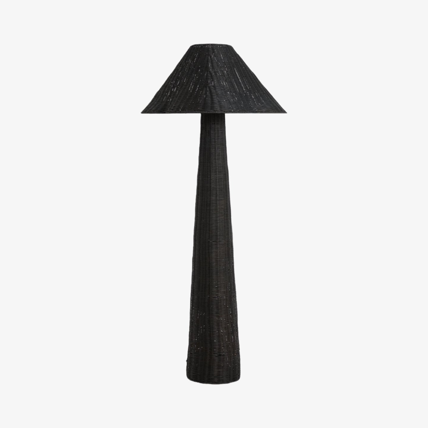 Wickara geweven vloerlamp - Sculpturaal rotan ontwerp met natuurlijke rotanstijl, geschikt voor woonkamer en slaapkamer HL1858