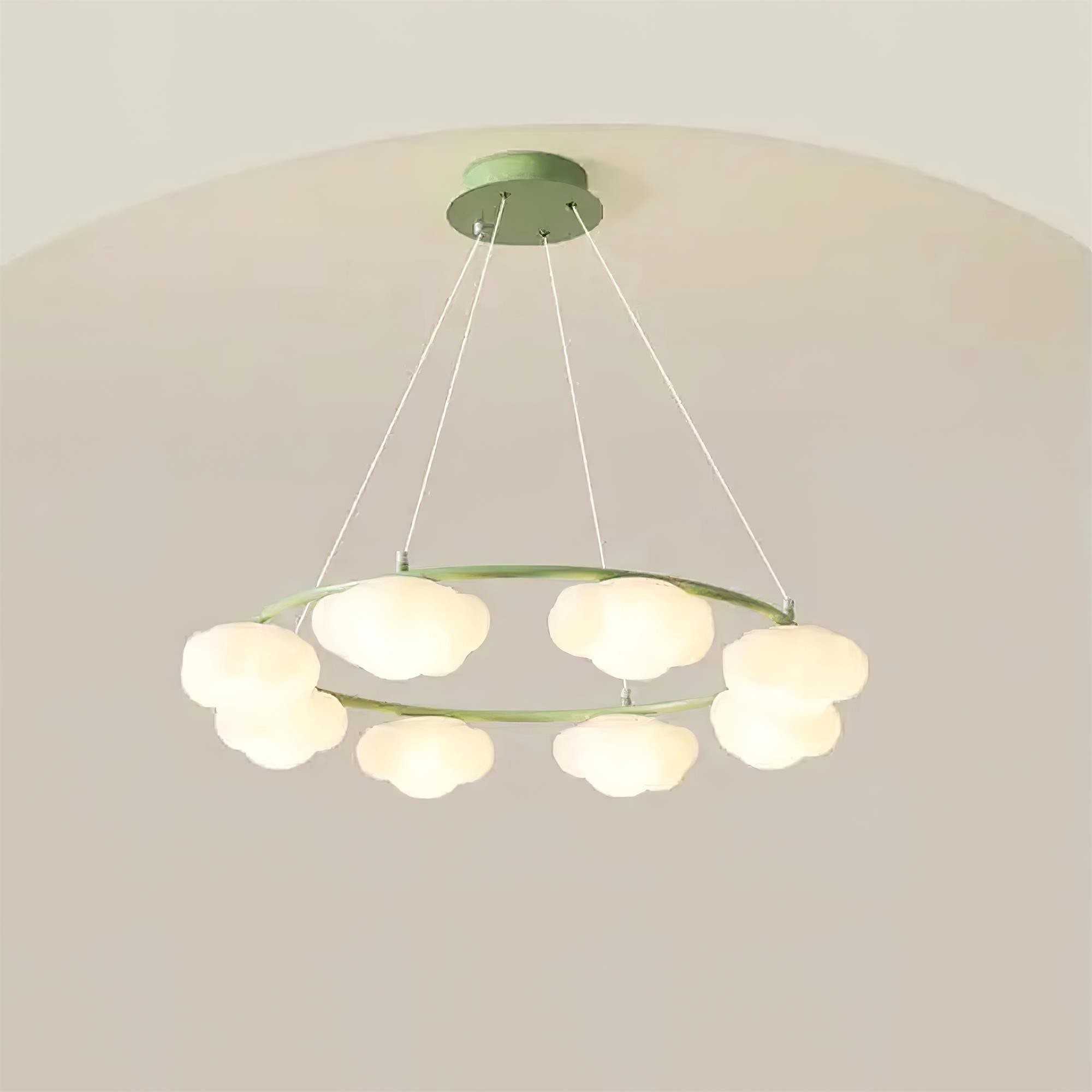 Crèmekleurige stijl creatieve persoonlijkheid wolken kroonluchter HL893