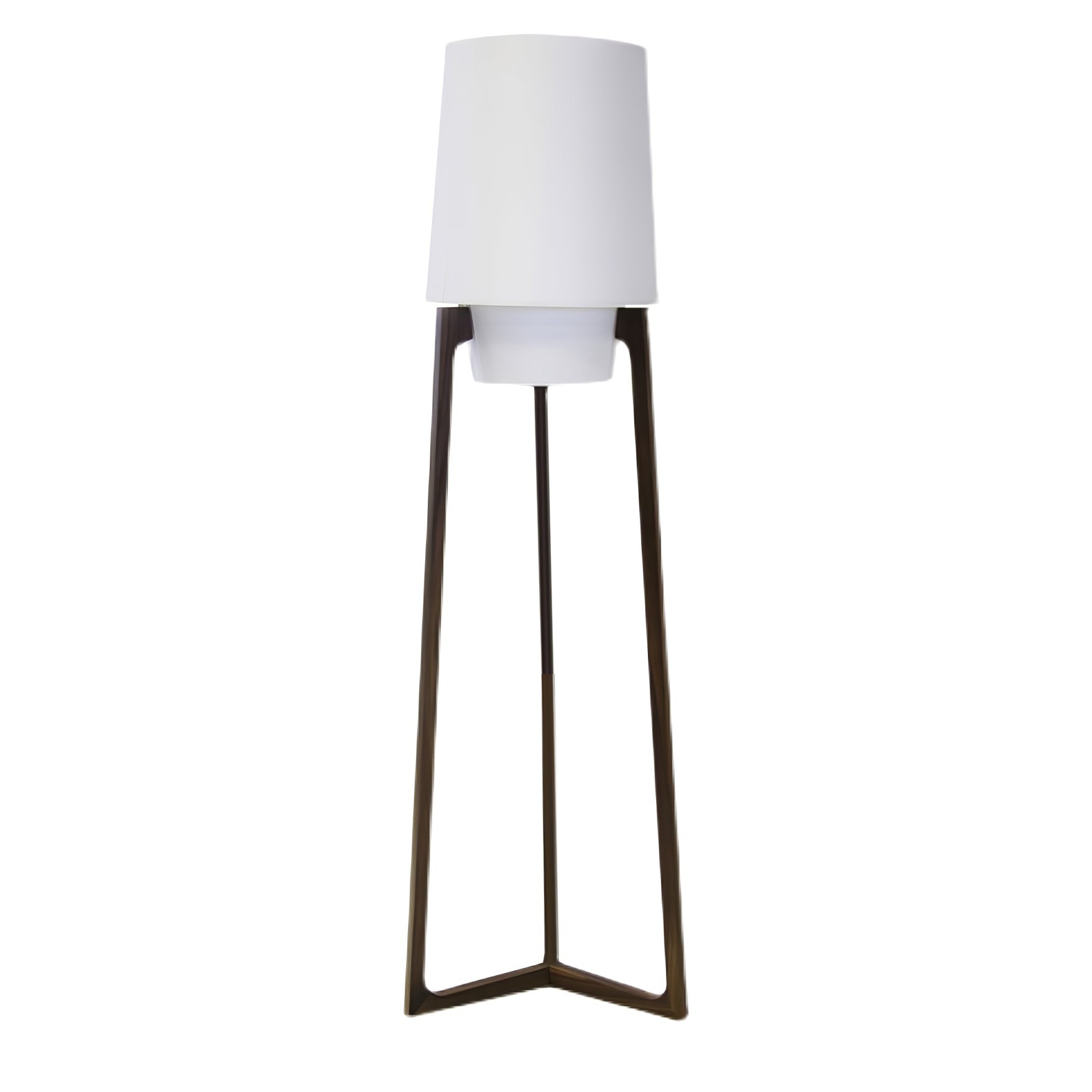 Moderne eenvoudige Chinese stijl massief houten vloerlamp HL569