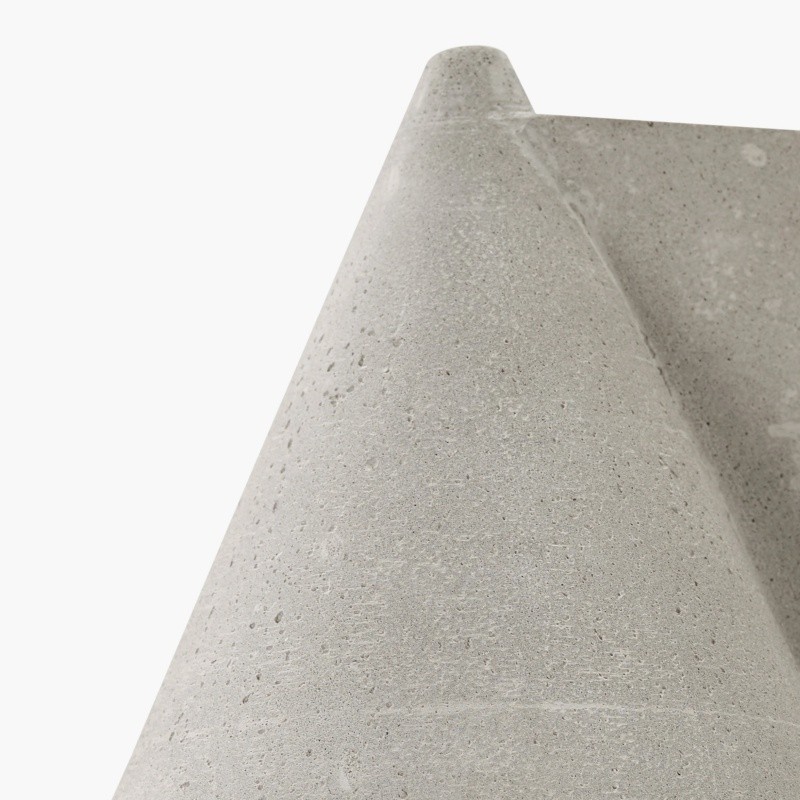 Concrellia taps toelopende betonnen wandlamp - moderne artistieke wandlamp voor de slaapkamer HL2468