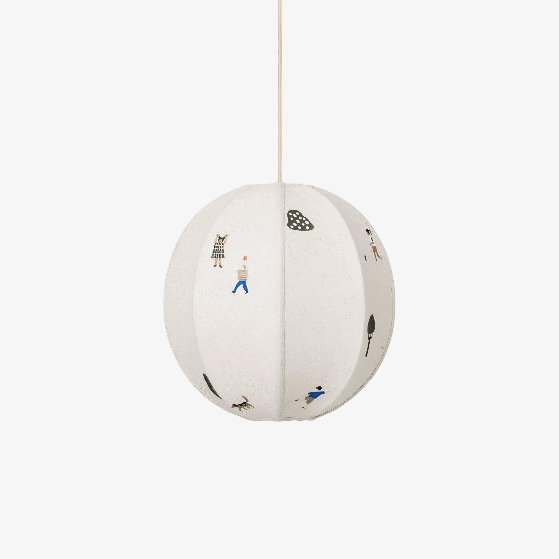 Park geborduurde textiel hanglamp HL634
