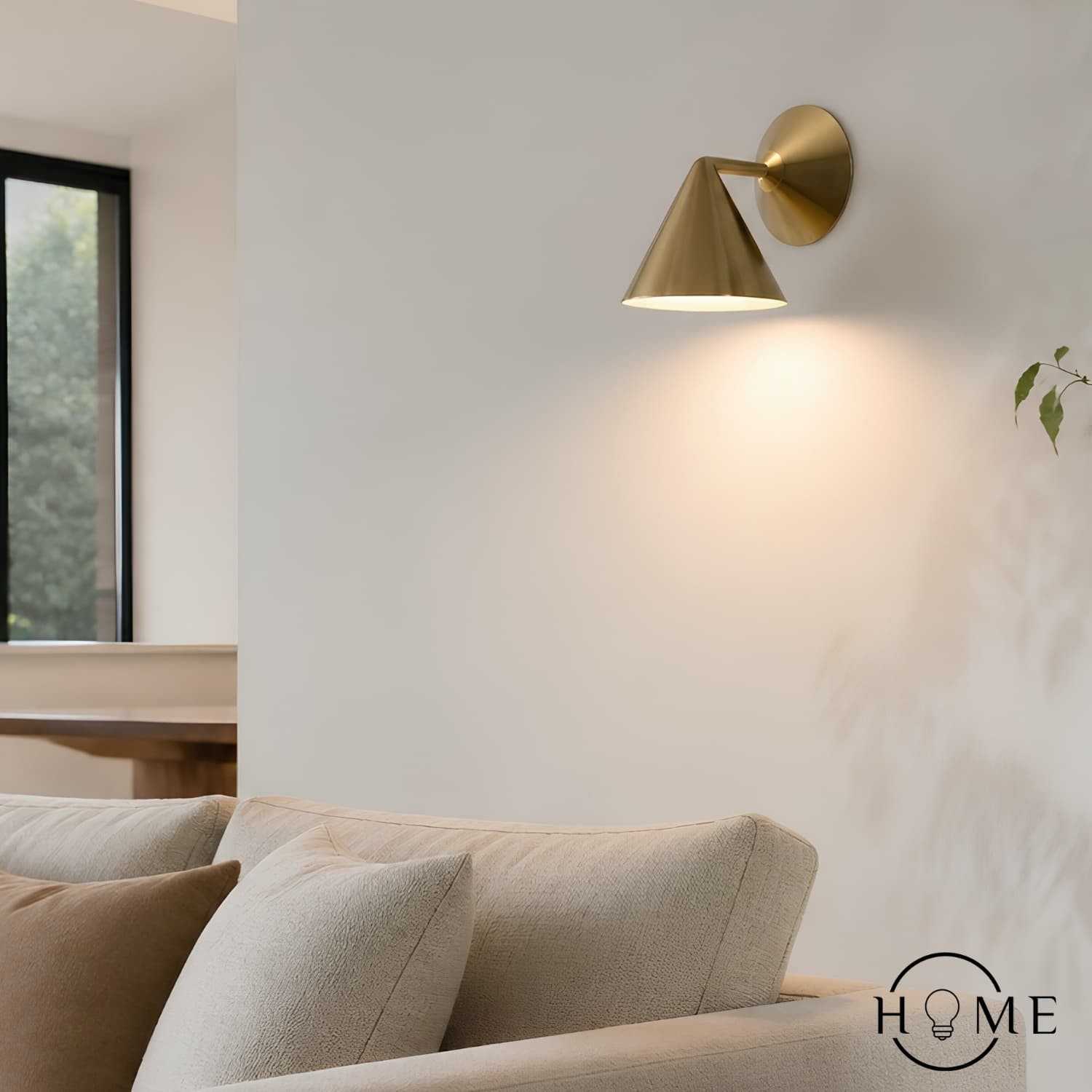 Brivana Sconce Wandlamp - Moderne verlichting van messing voor slaapkamer en gang HL1620