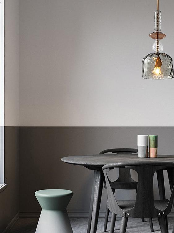 Scandinavische Cilindervormige Ronde Schijfvormige Glazen Hanglamp HL1078