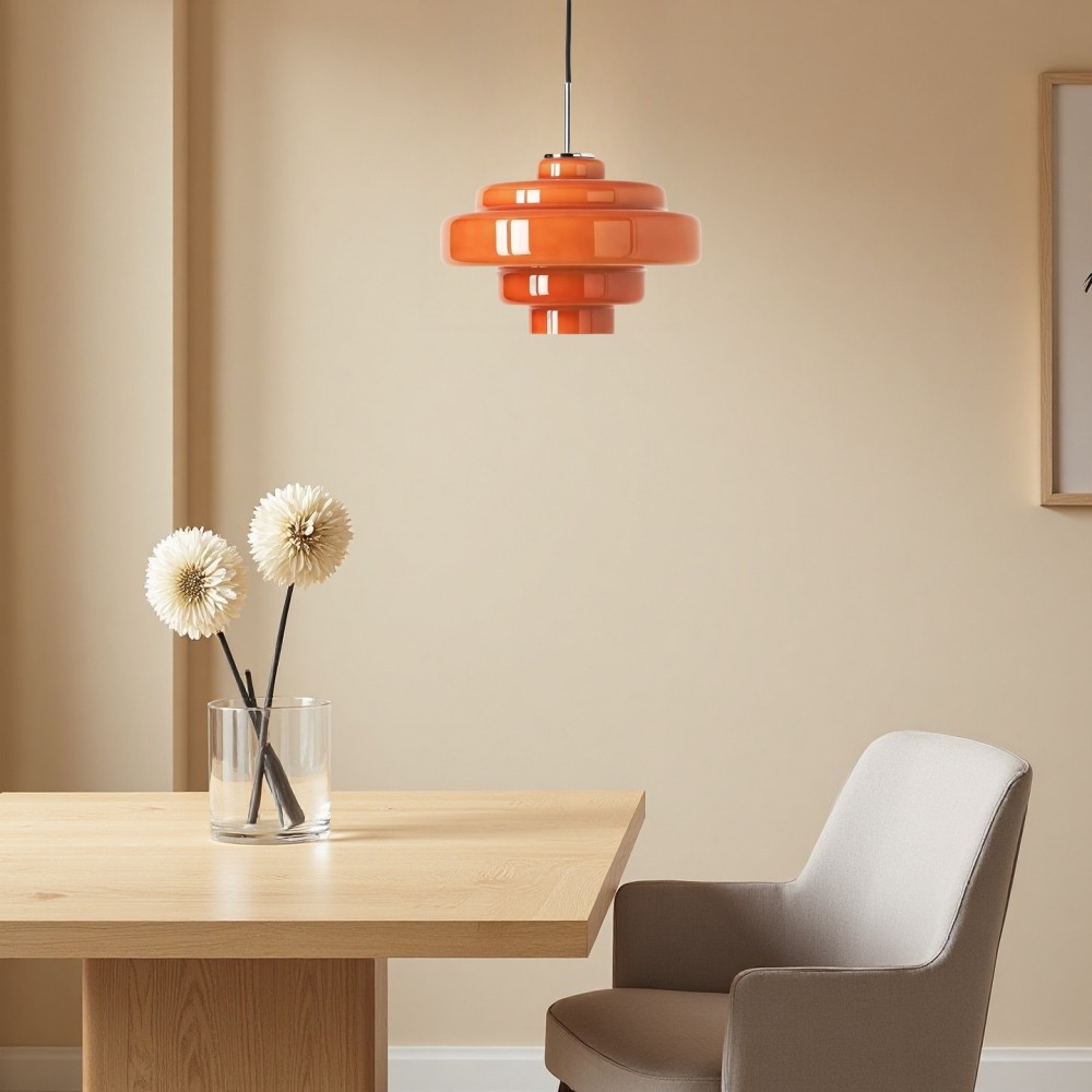 Koloro Kleurrijke Bauhaus Glazen Hanglamp - Levendige Meerlaagse Lamp voor de Keuken HL1332