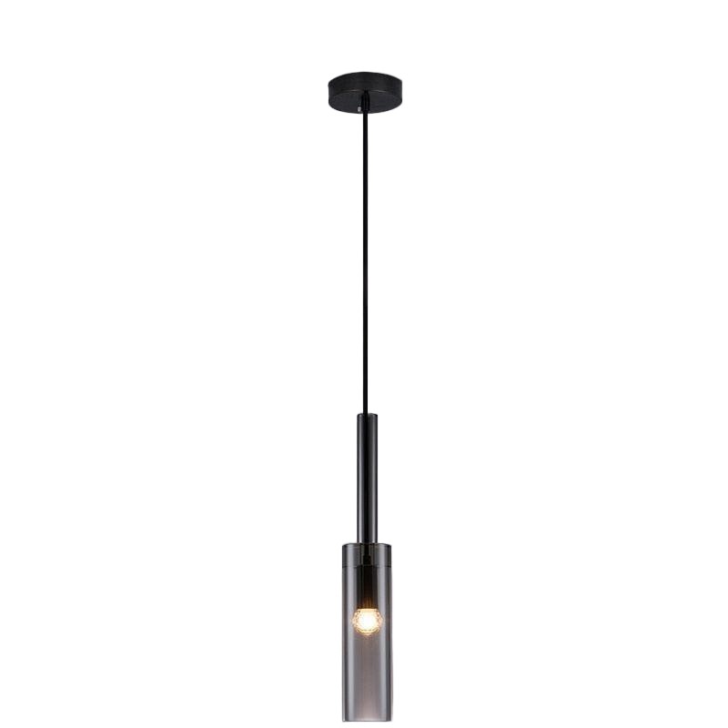 Moderne cilindrische glazen hanglamp HL961