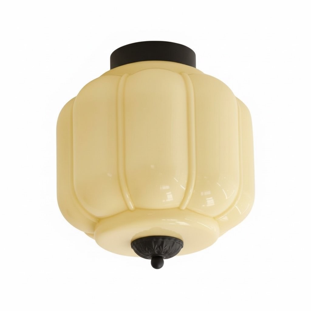 Vintage Eloise melkglas plafondlamp - Vintage Charm Soft Glow HL1650