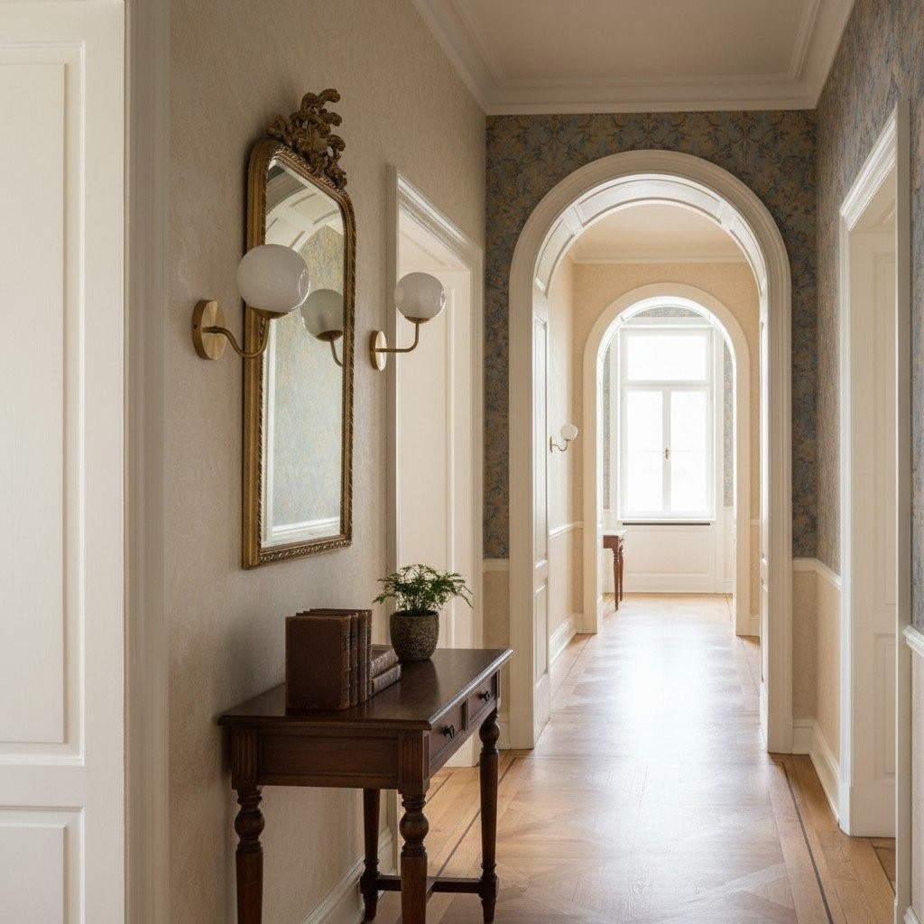 Modo Wandlamp van gebeeldhouwd glas - Moderne lamp met diffuus licht voor entrees HL1906