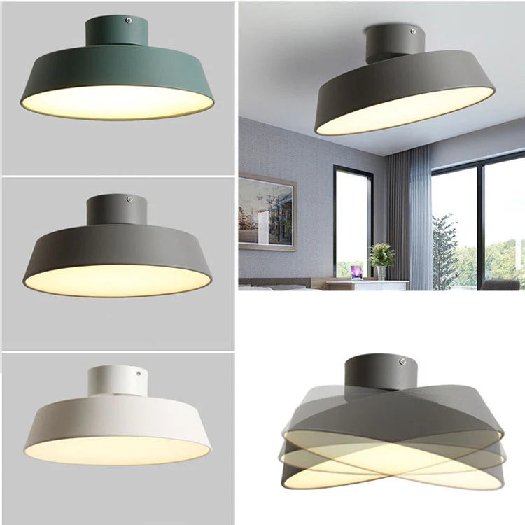 Nordic Minimalist Ronde Aluminium LED Plafondlamp HL1264