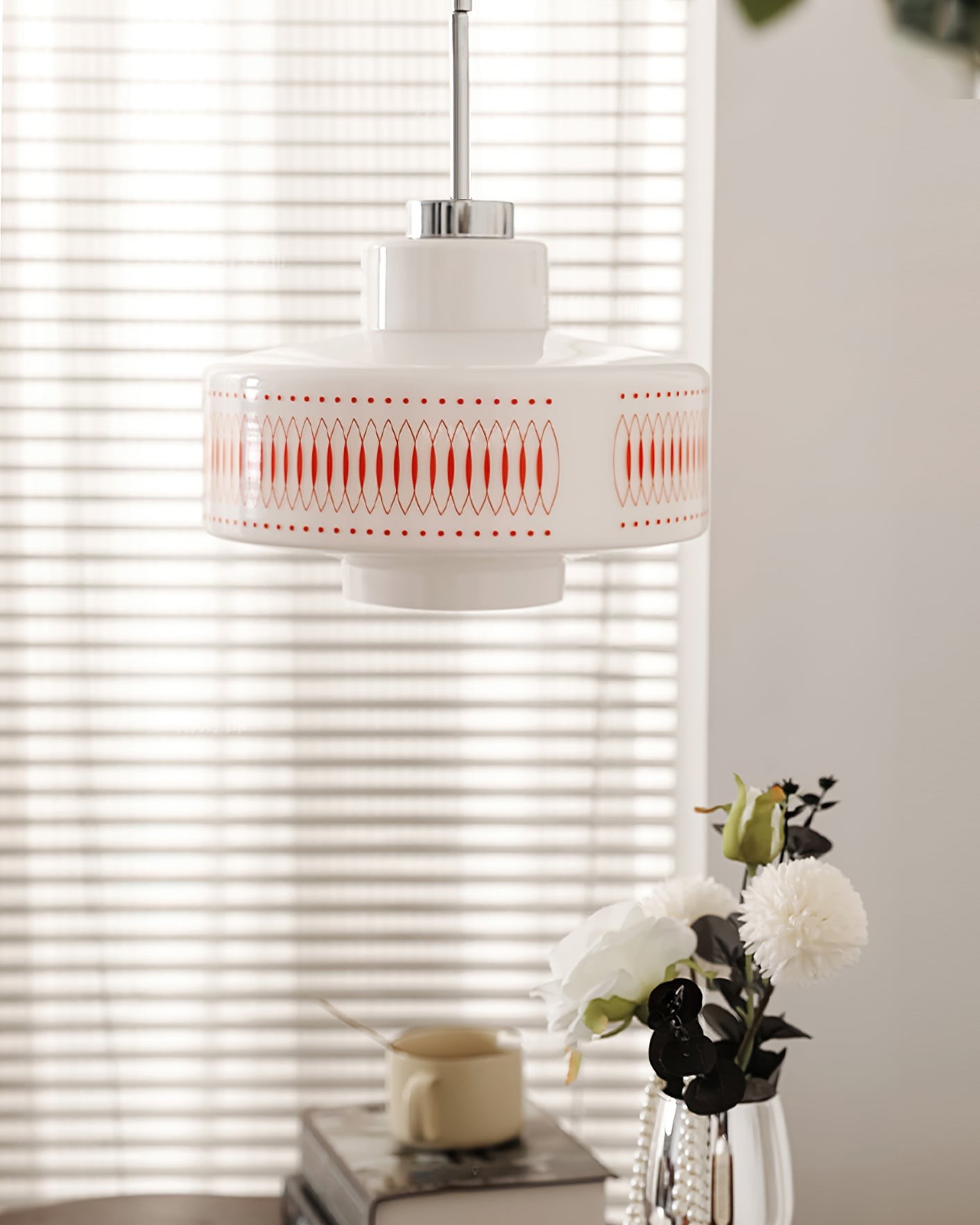 Moderne glazen hanglamp in de vorm van een kalebas HL354