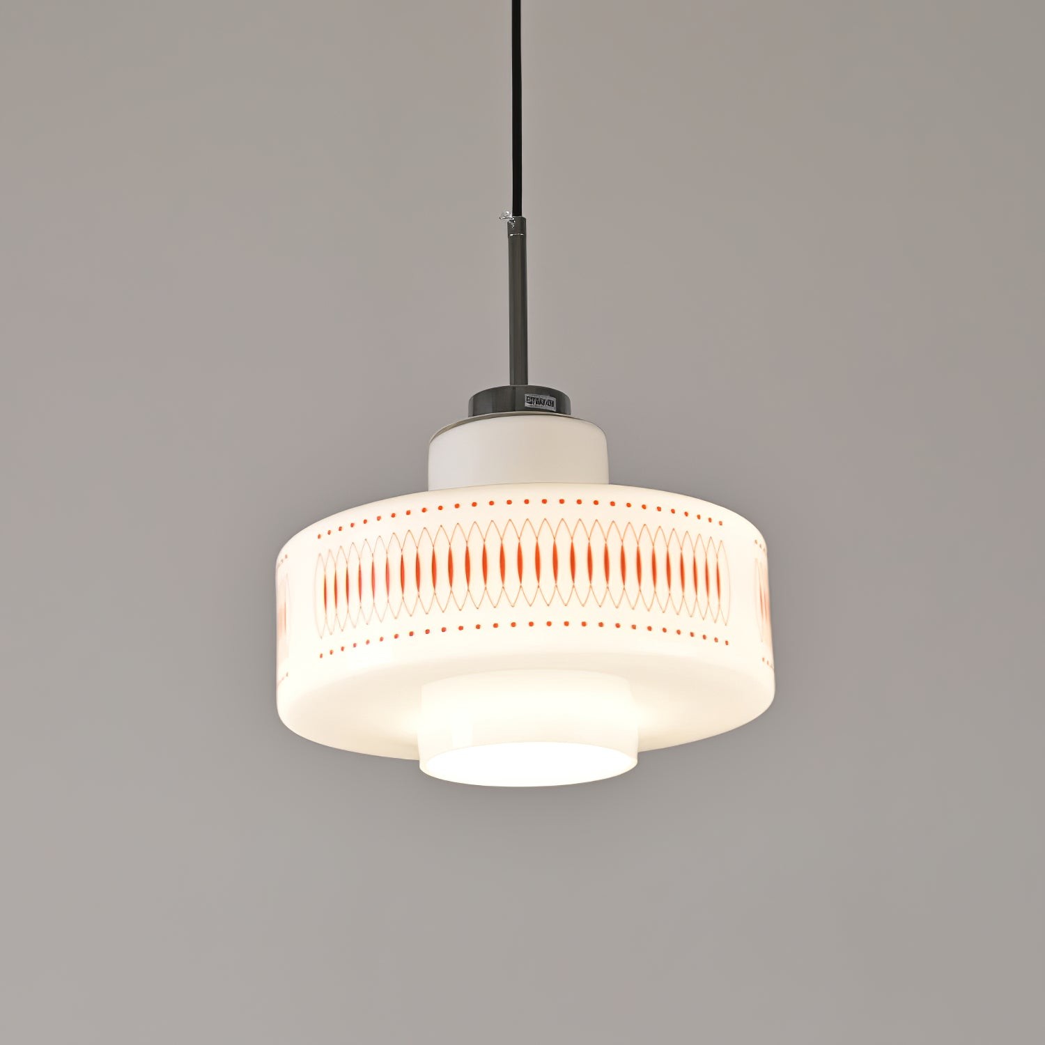 Moderne glazen hanglamp in de vorm van een kalebas HL354