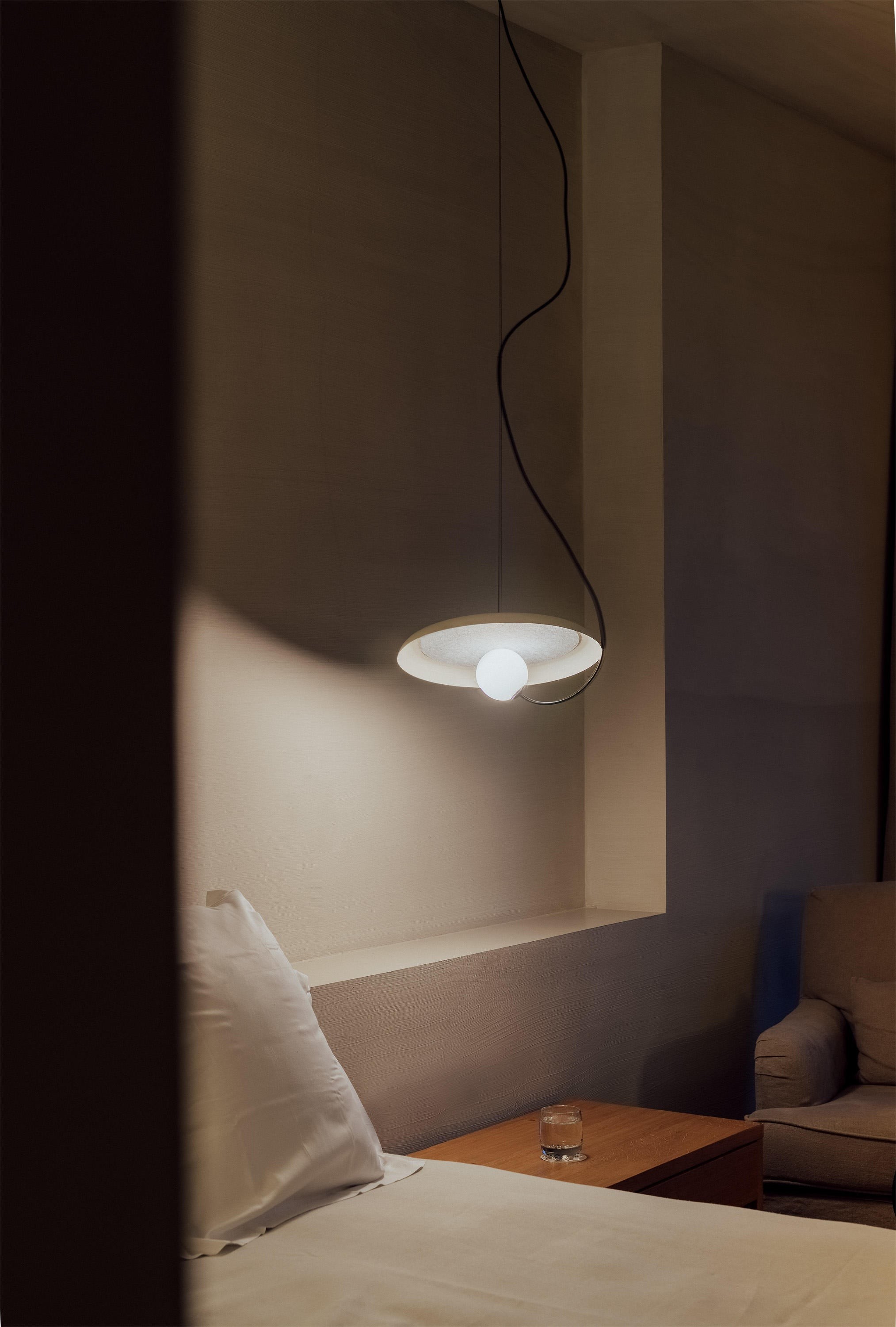 Akoestische schijf hanglamp HL3001